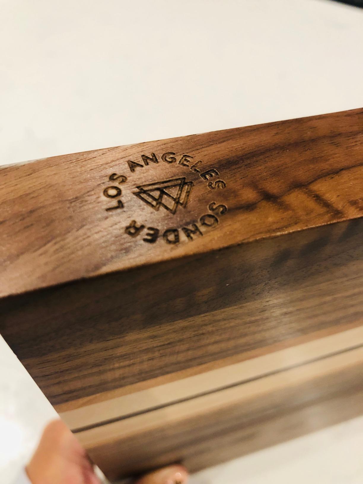 Sonder Los Angeles Motley Cutting Board | Reversible Walnut, Cherry, & Maple Edge Grain Cutting Board for Kitchen with Crackerwell for Charcuterie | Gift Box Included | 17x13x1.1 in customer photo 1