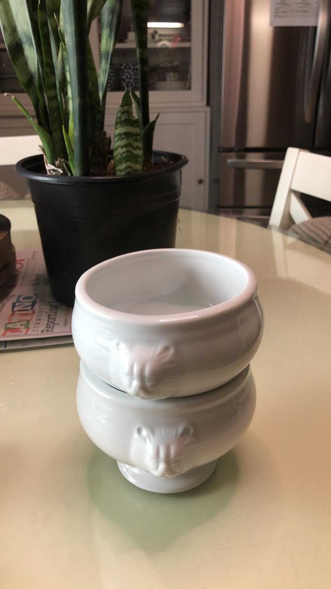 BIA Cordon Bleu Everyday Porcelain 3-Piece Soup Tureen (3.5 qt.) Set with Ladle, White customer photo 1