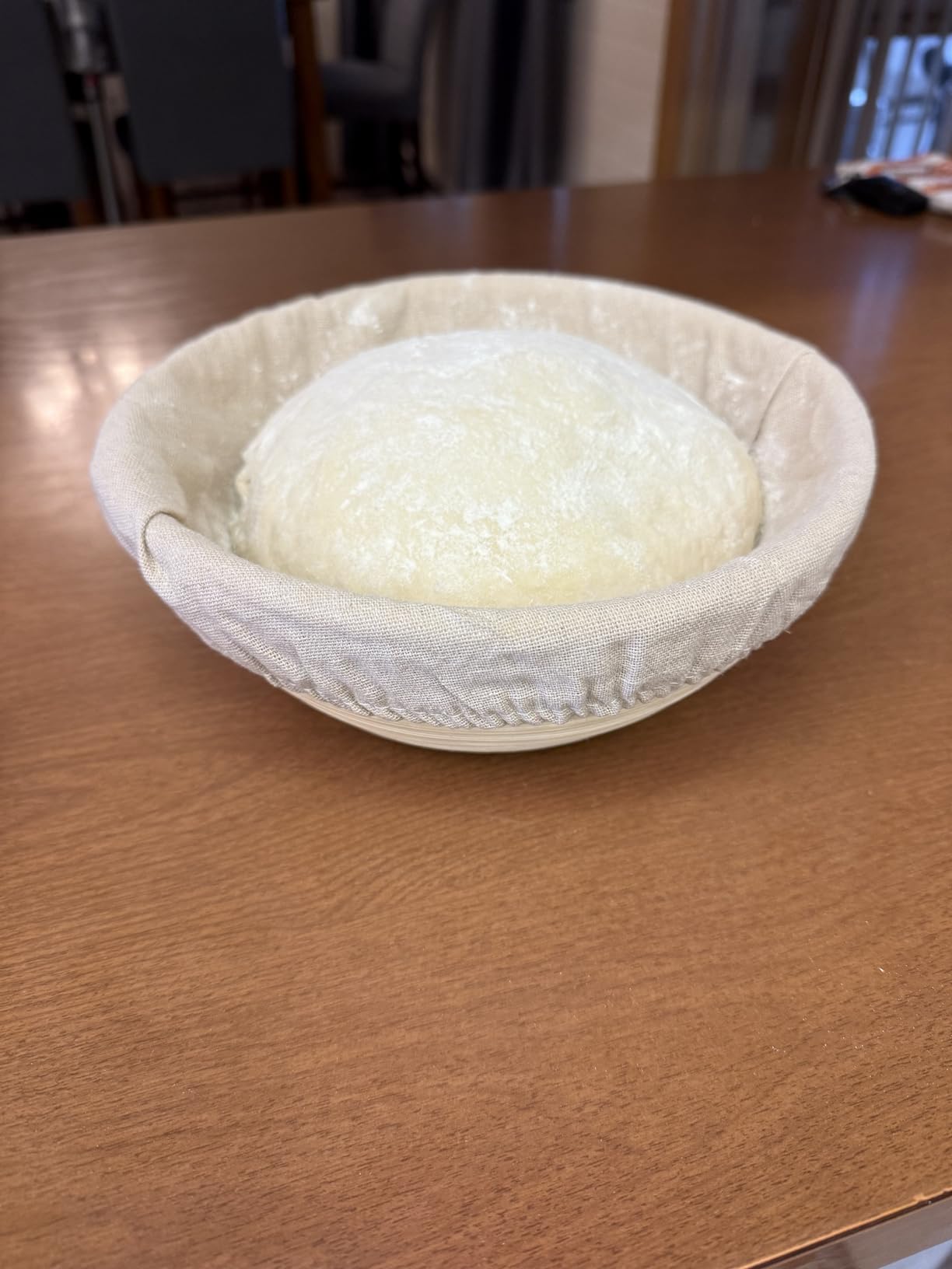 Bread Proofing Baskets Set of 2 8.5 inch Round Dough Proofing Bowls w/Liners Perfect for Home Sourdough Bakers Baking customer photo 2
