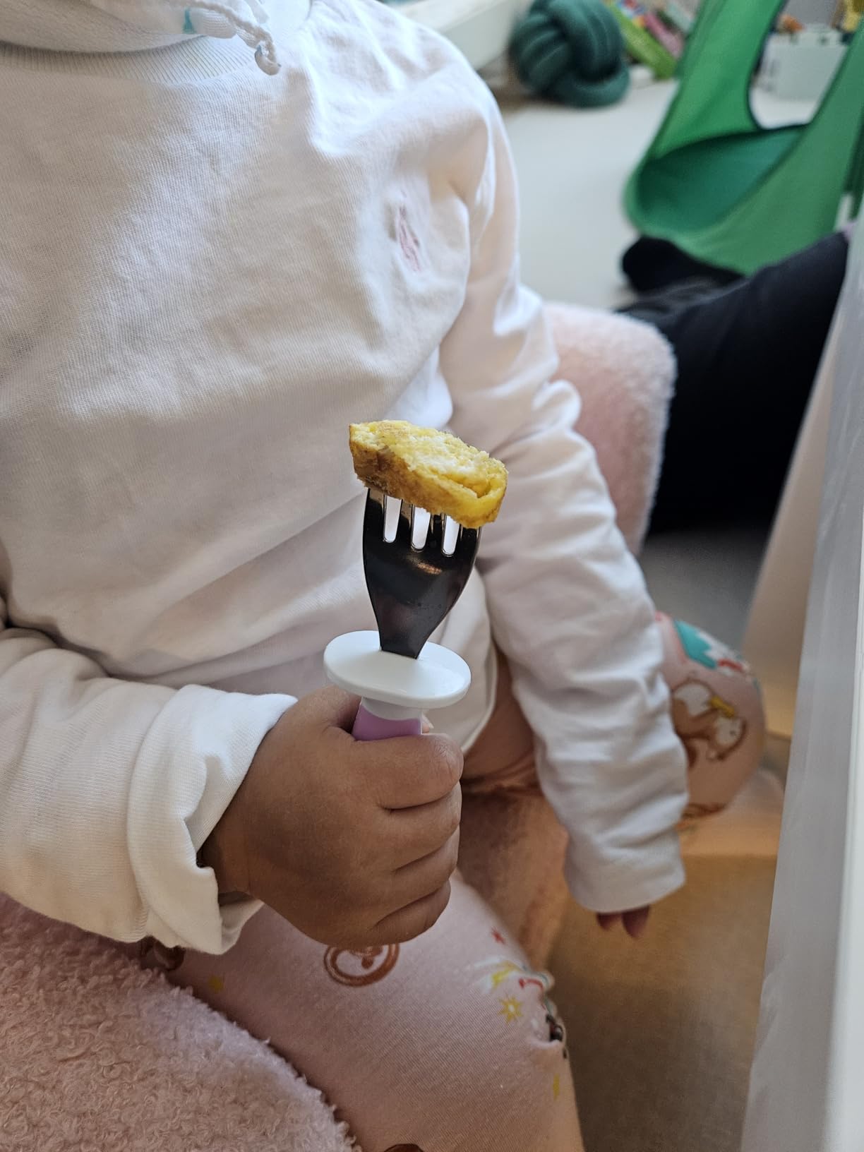 Munchkin Raise Toddler Fork and Spoon Utensil Set, Rest Keeps Tip Off Table, BPA Free, 4 Pack customer photo 1