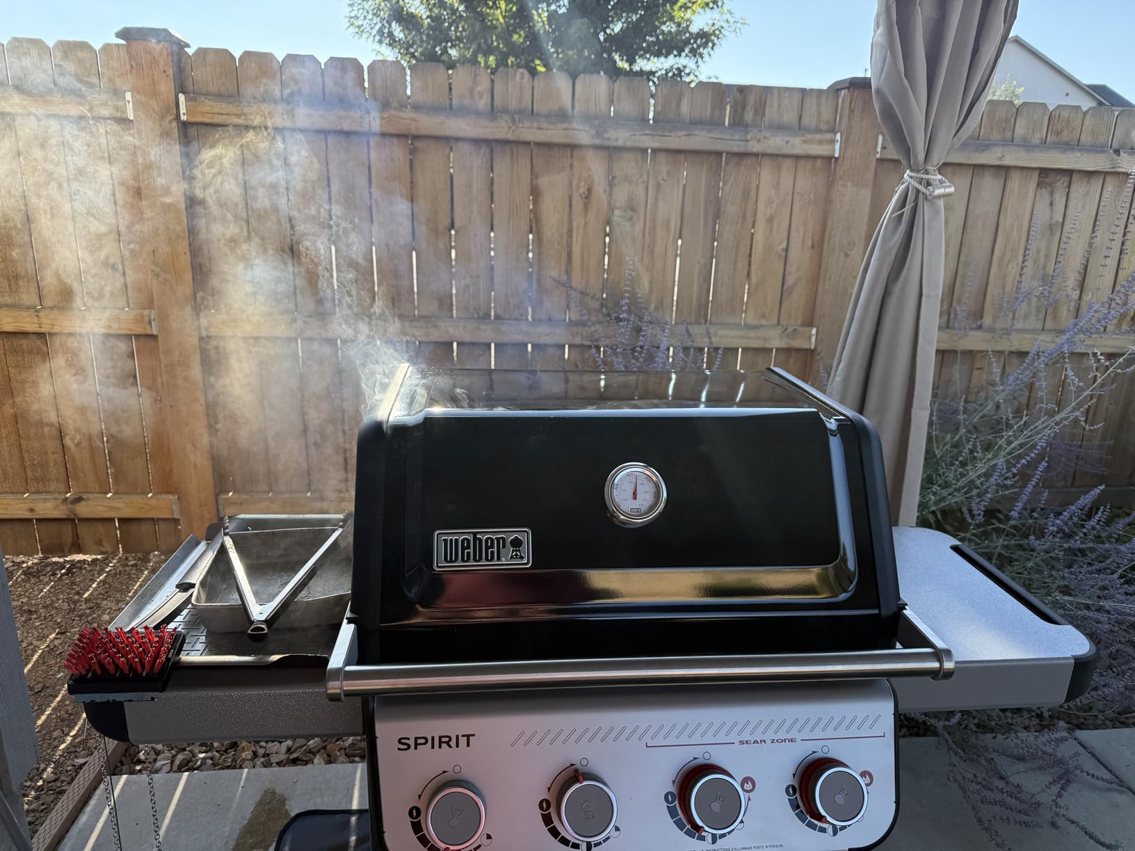 Skyflame Wood Chip Smoker Box, Stainless Steel Double V-shape BBQ Smoke Box with Hinged Lid for Charcoal & Propane Gas Grill, 12.5