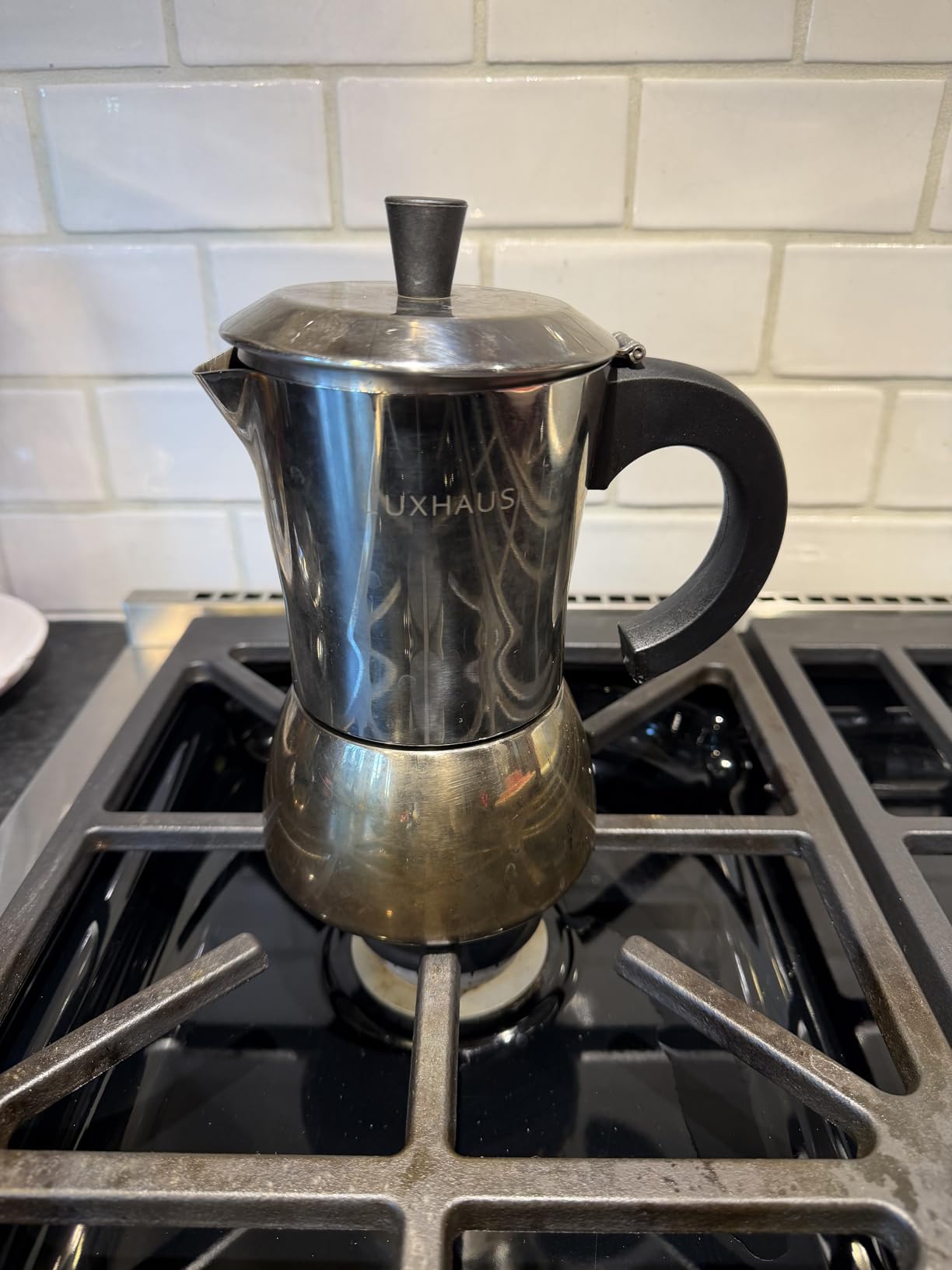 LuxHaus Moka Pot - 6 Cup Stovetop Espresso Coffee Maker - 100% Stainless Steel Italian and Cuban Mocha Coffee Maker customer photo 2