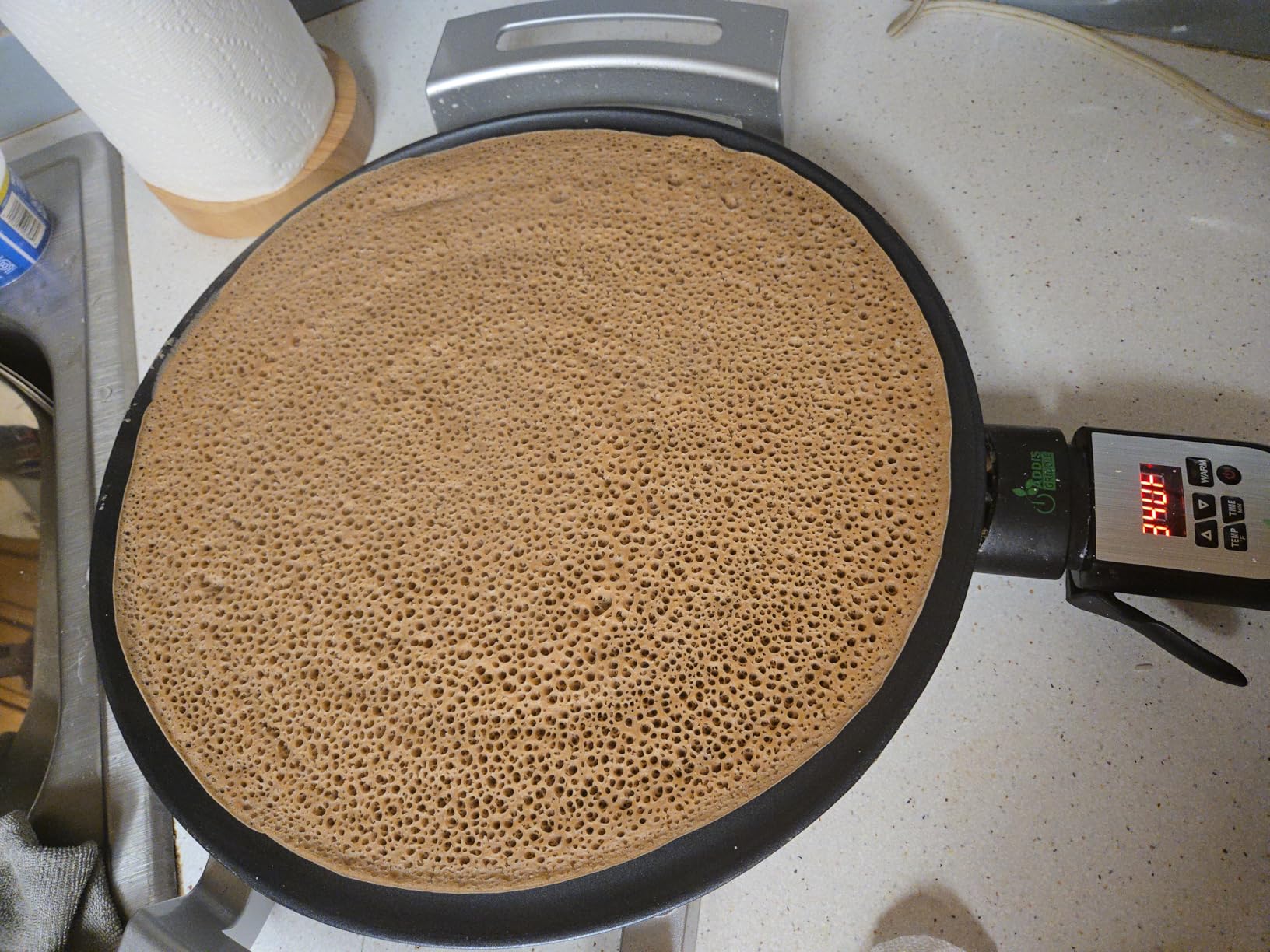 Addis Griddle (Mitad/Mogogo) - 16 inch Digital Electric Griddle for Injera, Lefse, Pancake customer photo 1