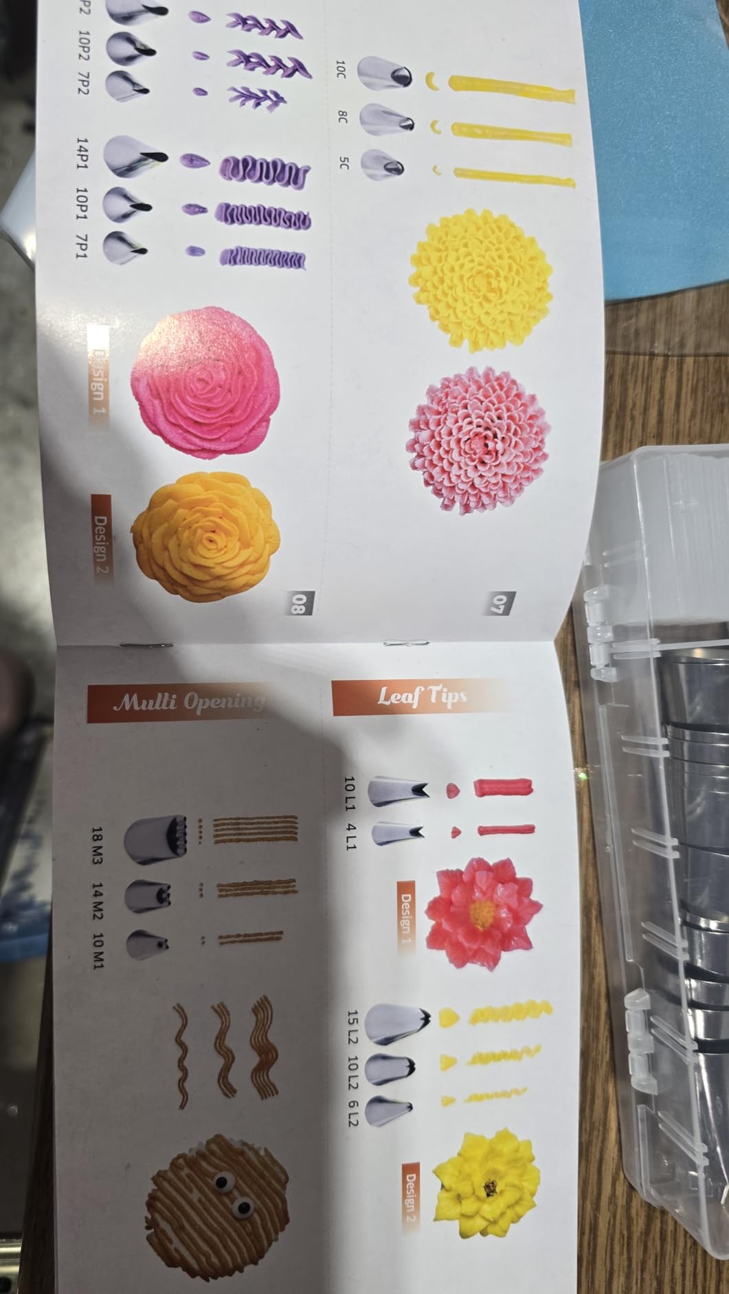 RFAQK 74 PCs Icing Piping Bags and Tips Set, Cake Decorating Kit with 48-Numbered Piping Tips, Anti Burst Pastry Bags for Cookie Cupcake Cake Decoration, Cake Decorating Tips Set with Booklet & E-book customer photo 1