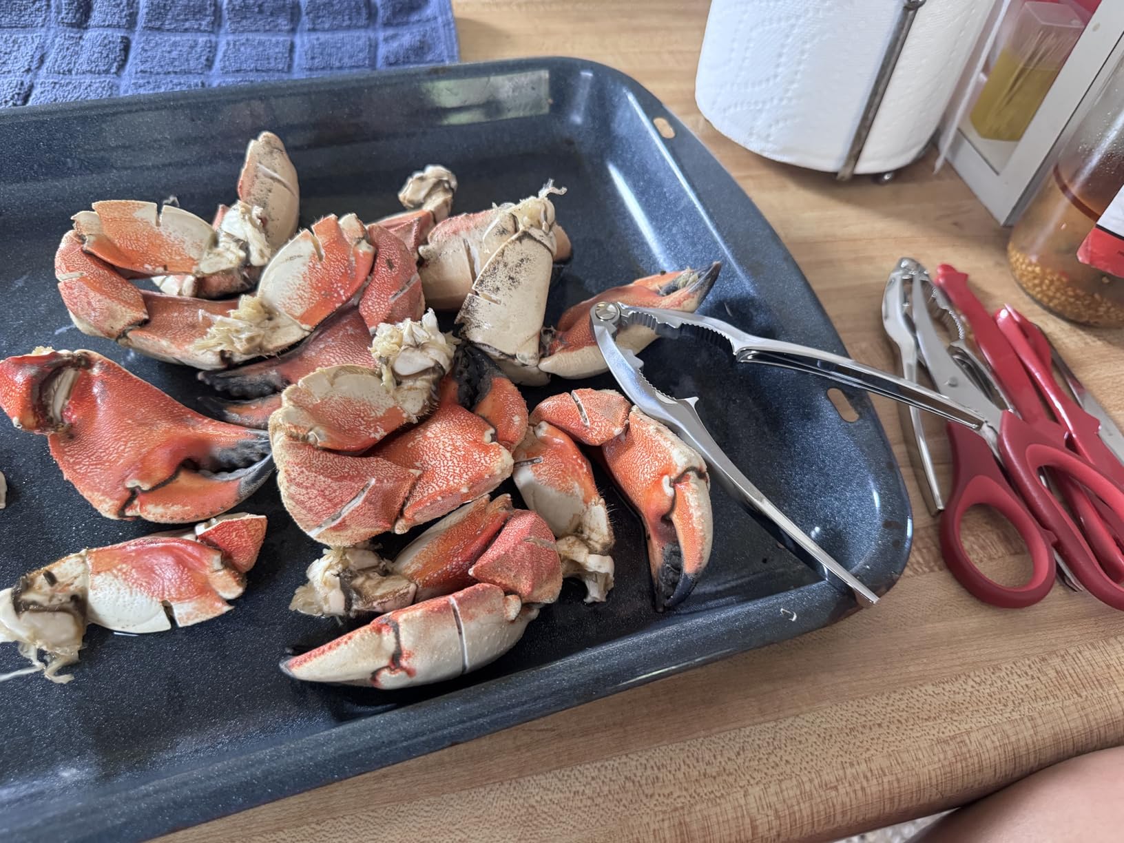 Crab Leg Crackers and Tools - Lobster Crackers and Picks Set Shellfish Crab Claw Cracker Stainless Steel Seafood Crackers & Forks - lobster tools for eating customer photo 1