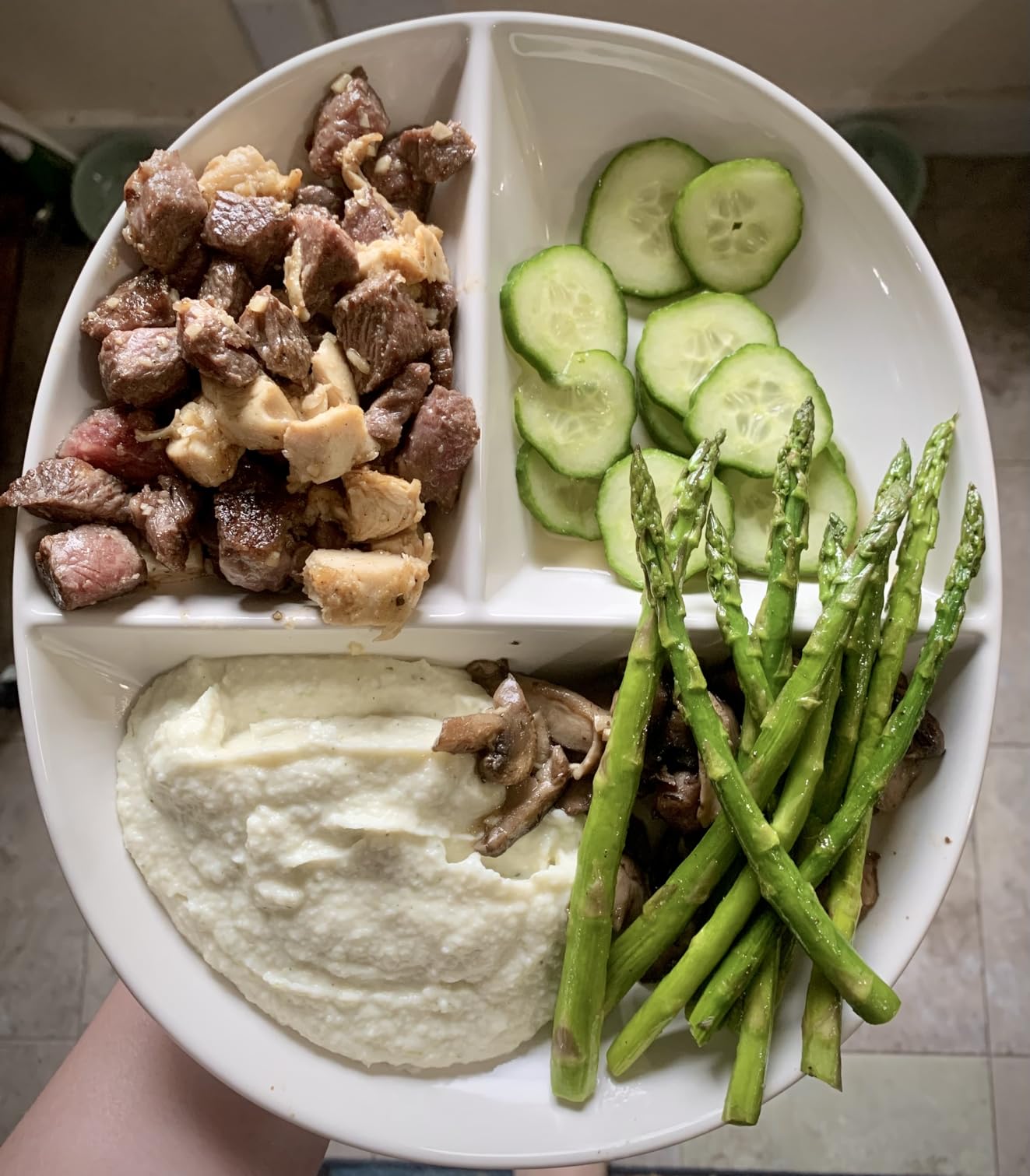 Uba Portion Control Plate (PORCELAIN) for Adults for Healthy Diet customer photo 2