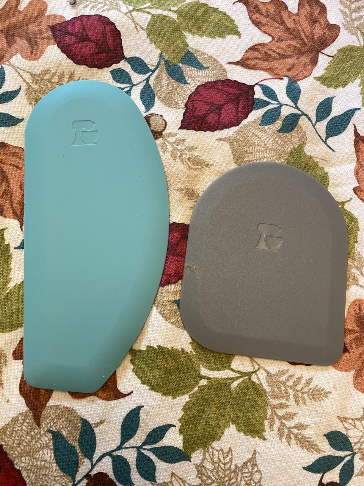 KitchenAid Gourmet Bowl Scraper, Set of 2, Aqua Sky and Storm Grey customer photo 2
