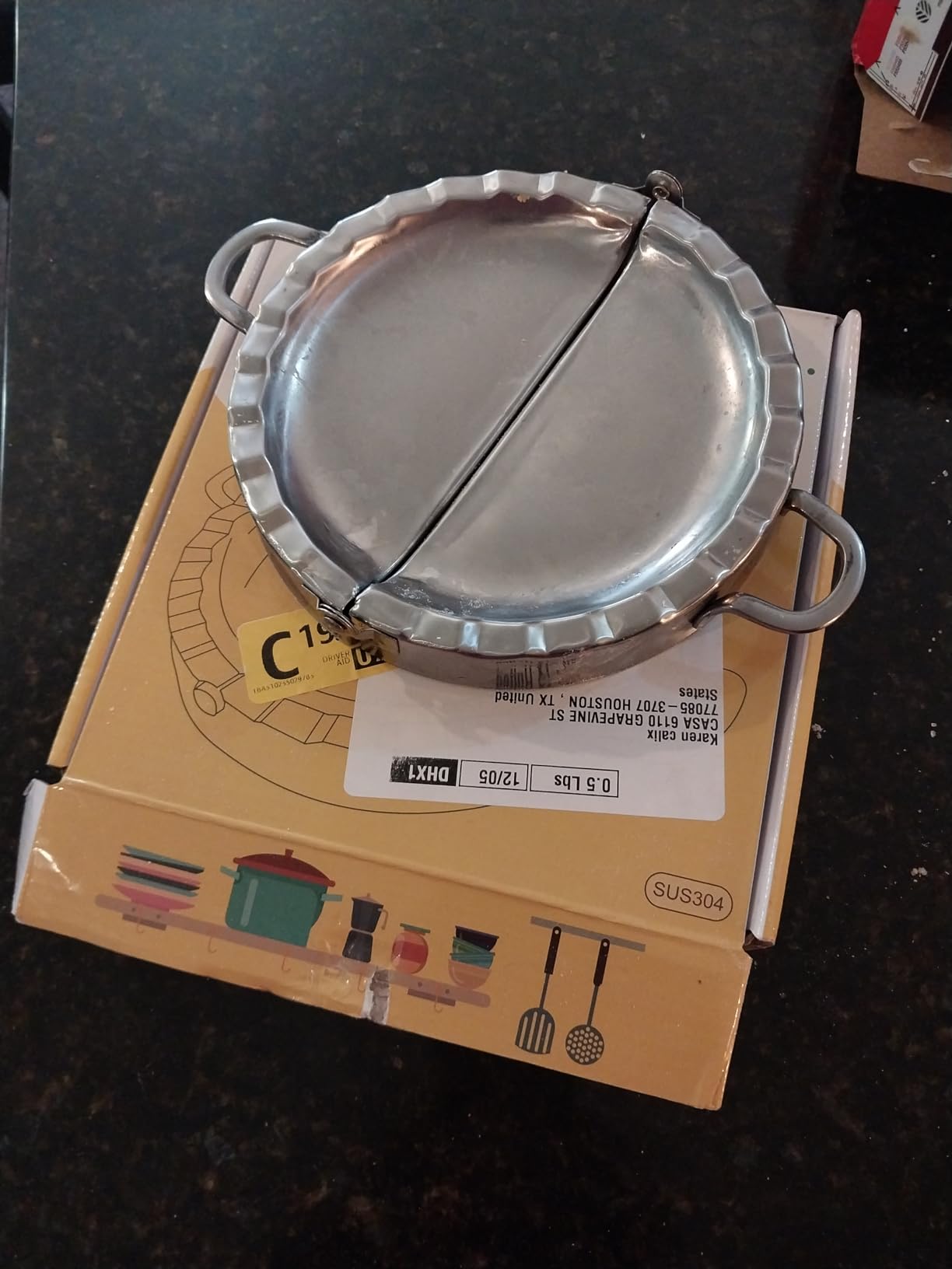Large Empanada Maker, 6.4 inch Stainless Steel Empanada Press, Meat Pocket Pie customer photo 2
