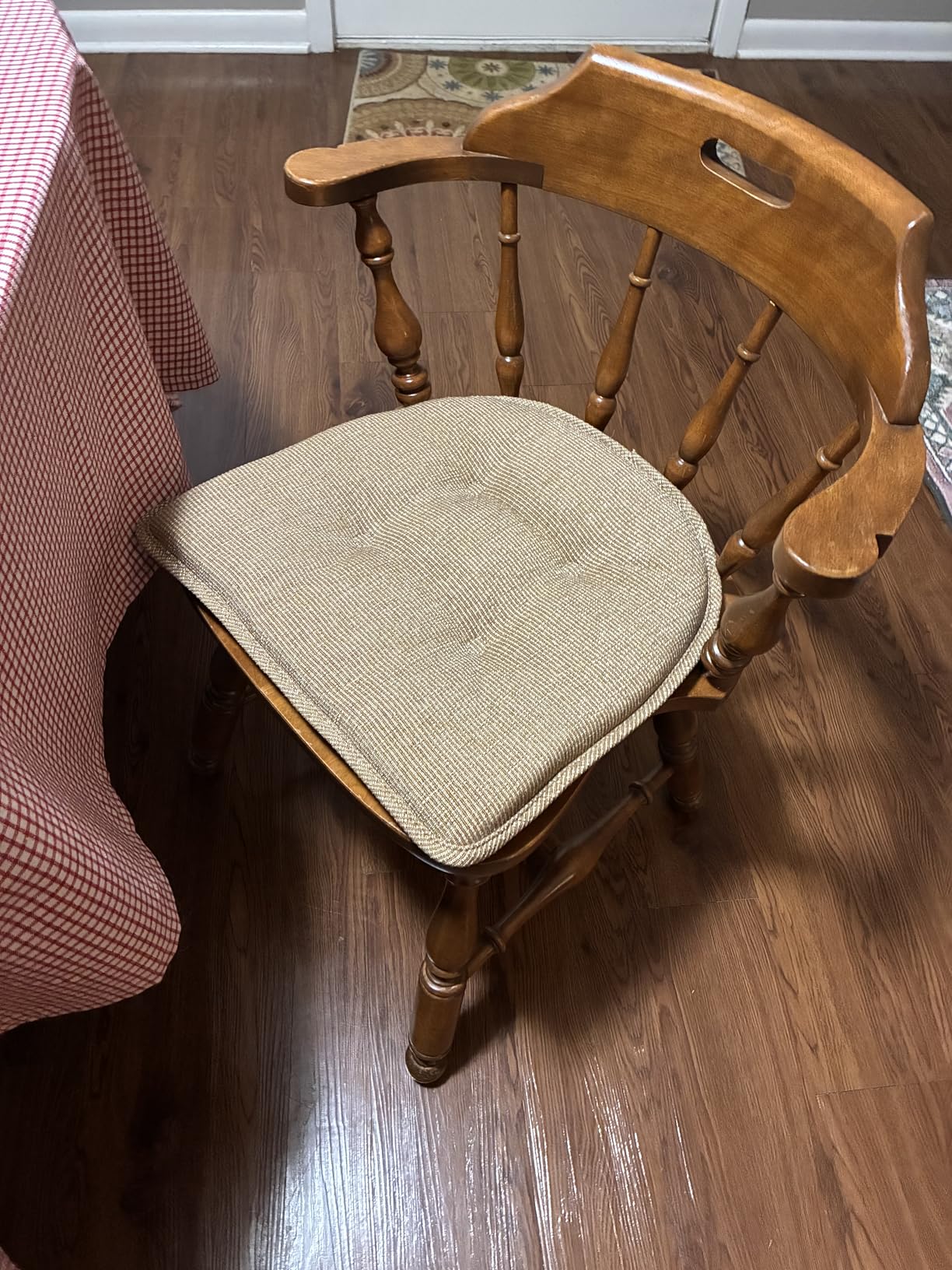 Klear Vu Omega Non-Slip Chair Cushions, Assembled in USA, U-Shaped Skid-Proof Seat Pads for Dining Room, Kitchen, Office, 15