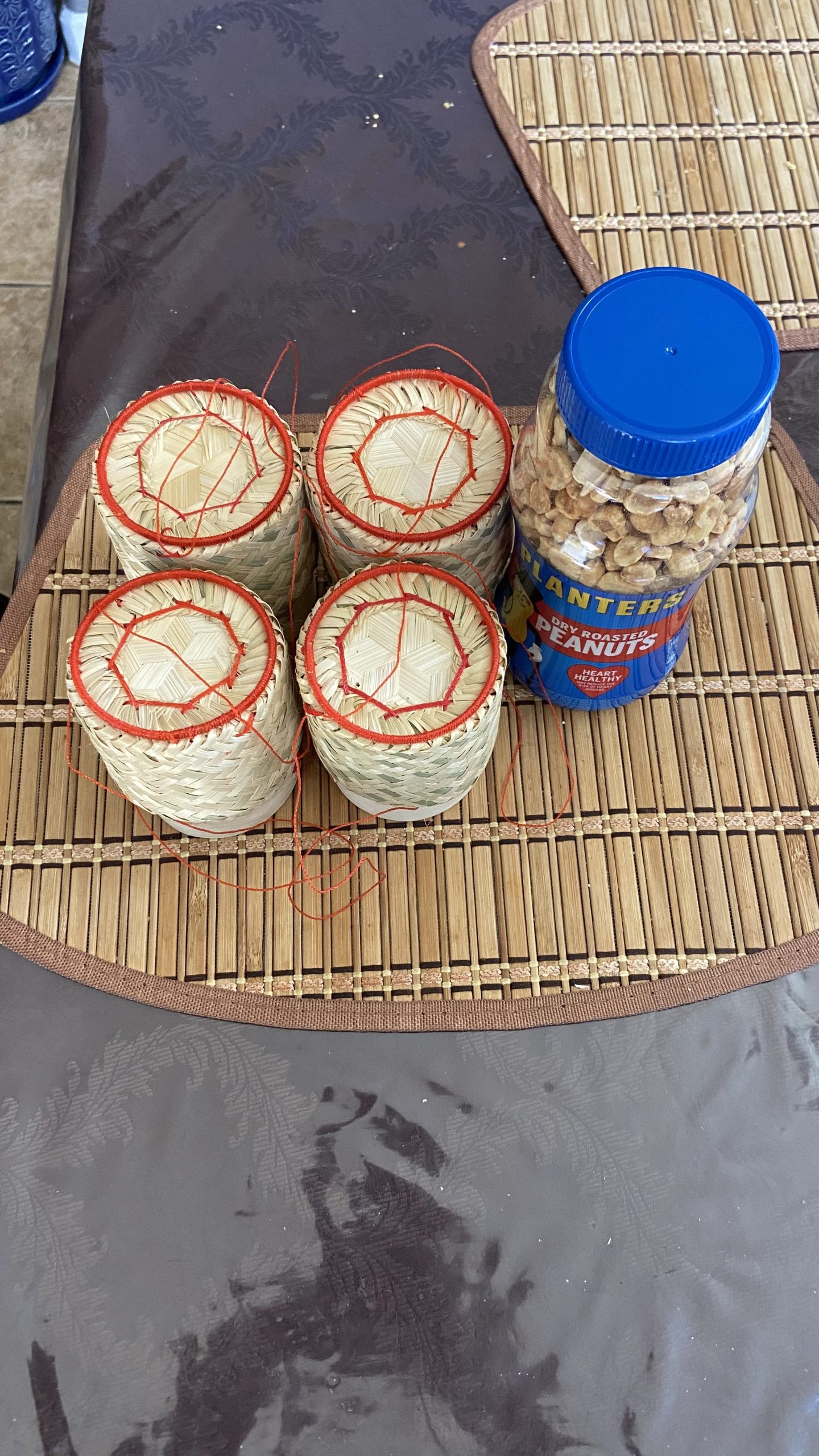 Sticky Rice Basket -Kratip Size 3 Inches (Pack of 4) Thailand Handmade Bamboo Rice Container customer photo 1