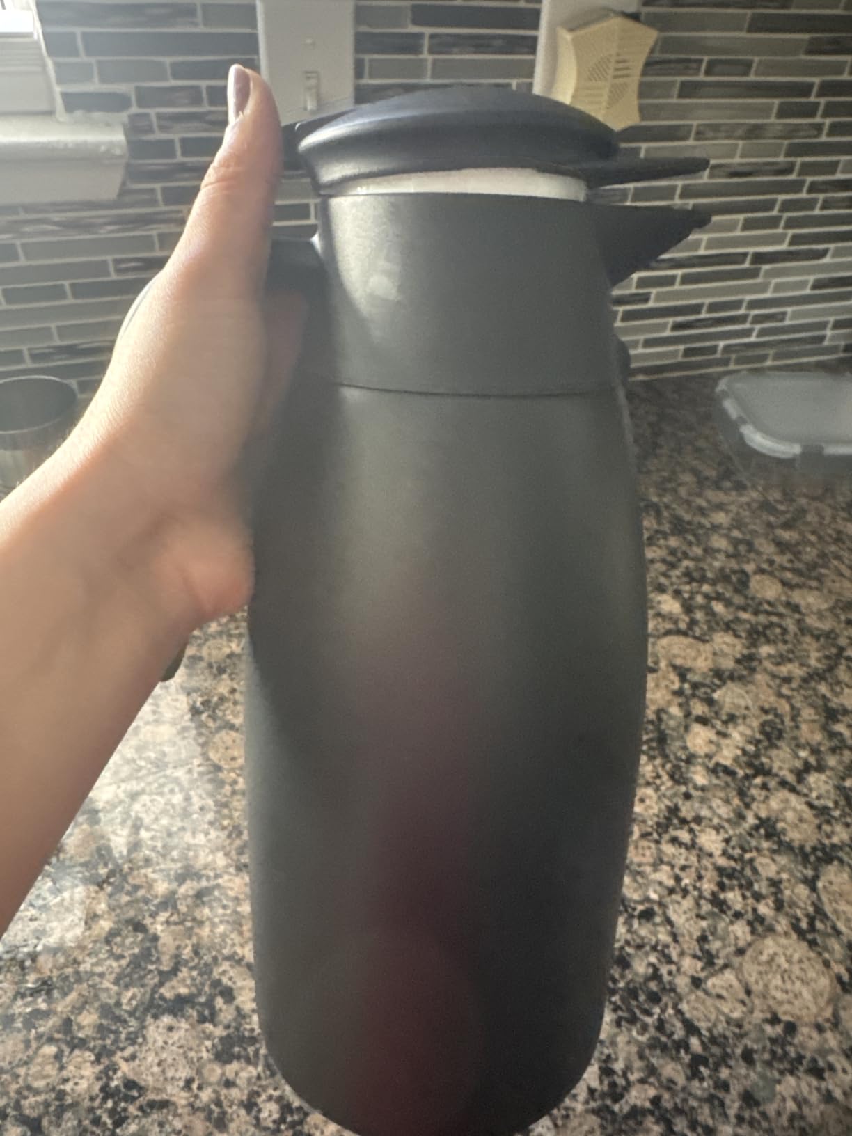 68oz Coffee Carafe Airpot Insulated Coffee Urn Stainless Steel Vacuum Thermal Pot Flask - Keep 12 Hours Hot customer photo 1