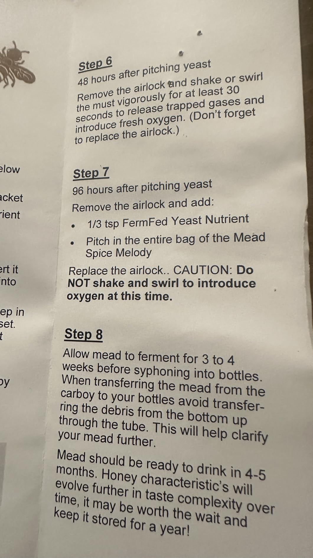 Mead Making Kit - 1 Gallon Mead Kit to Make Your own Honey Wine with Reusble Equipment- Brew Your Own Delicious Mead with Must Bee Company- Starter Set Includes Mead Yeast & Nutrients, Rubber Stopper, Airlock, funnel, tubing and clamp, glass carboy, temperature tape, cleanser and Mead Instructions. customer photo 1