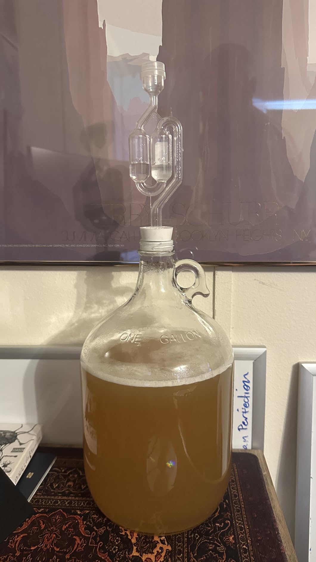 Mead Making Kit - 1 Gallon Mead Kit to Make Your own Honey Wine with Reusble Equipment- Brew Your Own Delicious Mead with Must Bee Company- Starter Set Includes Mead Yeast & Nutrients, Rubber Stopper, Airlock, funnel, tubing and clamp, glass carboy, temperature tape, cleanser and Mead Instructions. customer photo 2