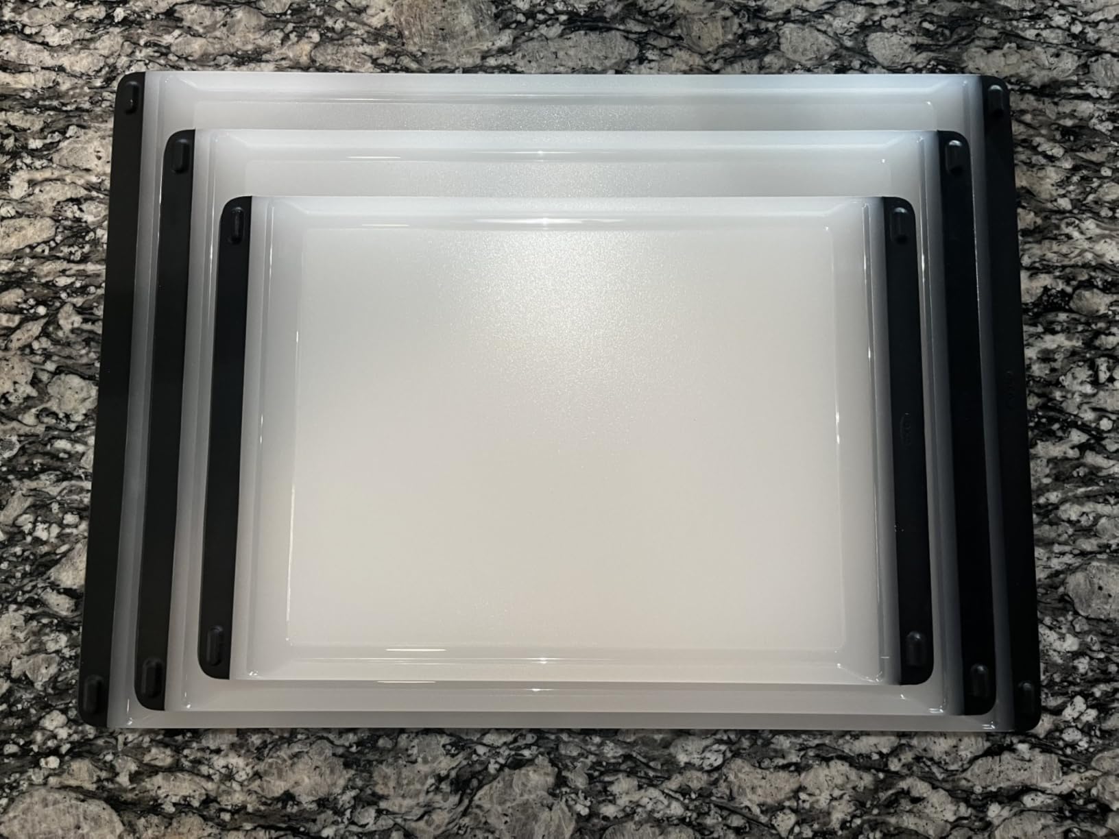 OXO Good Grips 2-Piece Cutting Board Set, Cutting Boards for Kitchen Prep, Non-Porous Double-Sided Design, Dishwasher-Safe, Durable Kitchen Essentials customer photo 2