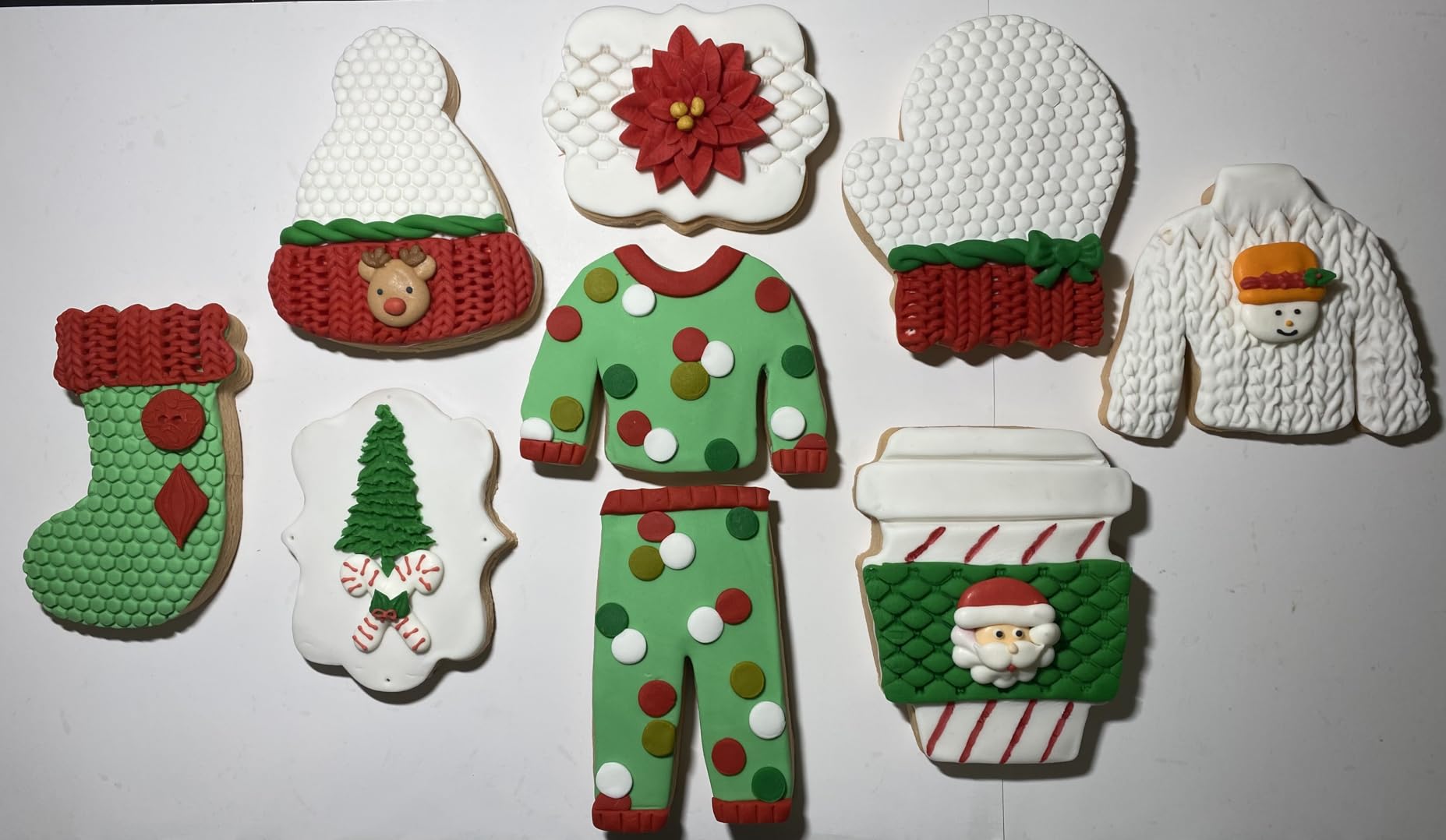 LILIAO Winter Holiday Christmas Cookie Cutter Set - 4 Piece - Ugly Sweater, Stocking, Hat and Mitten Fondant Biscuit Cutters - Stainless Steel customer photo 2