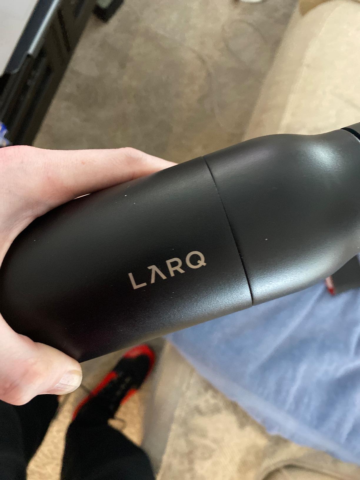 LARQ Bottle PureVis 17 oz - Self-Cleaning and Insulated Stainless Steel Water Bottle with UV Water Purifier and Award-winning Design | Reusable & Travel Friendly, Obsidian Black customer photo 2