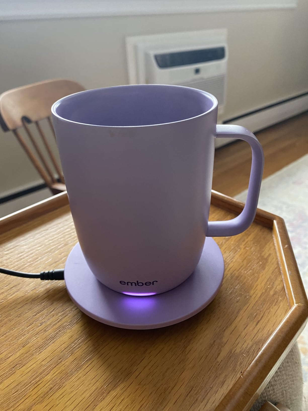 Ember Temperature Control Smart Mug 2, 14 Oz, App-Controlled Heated Coffee Mug with 80 Min Battery Life and Improved Design, Black customer photo 1