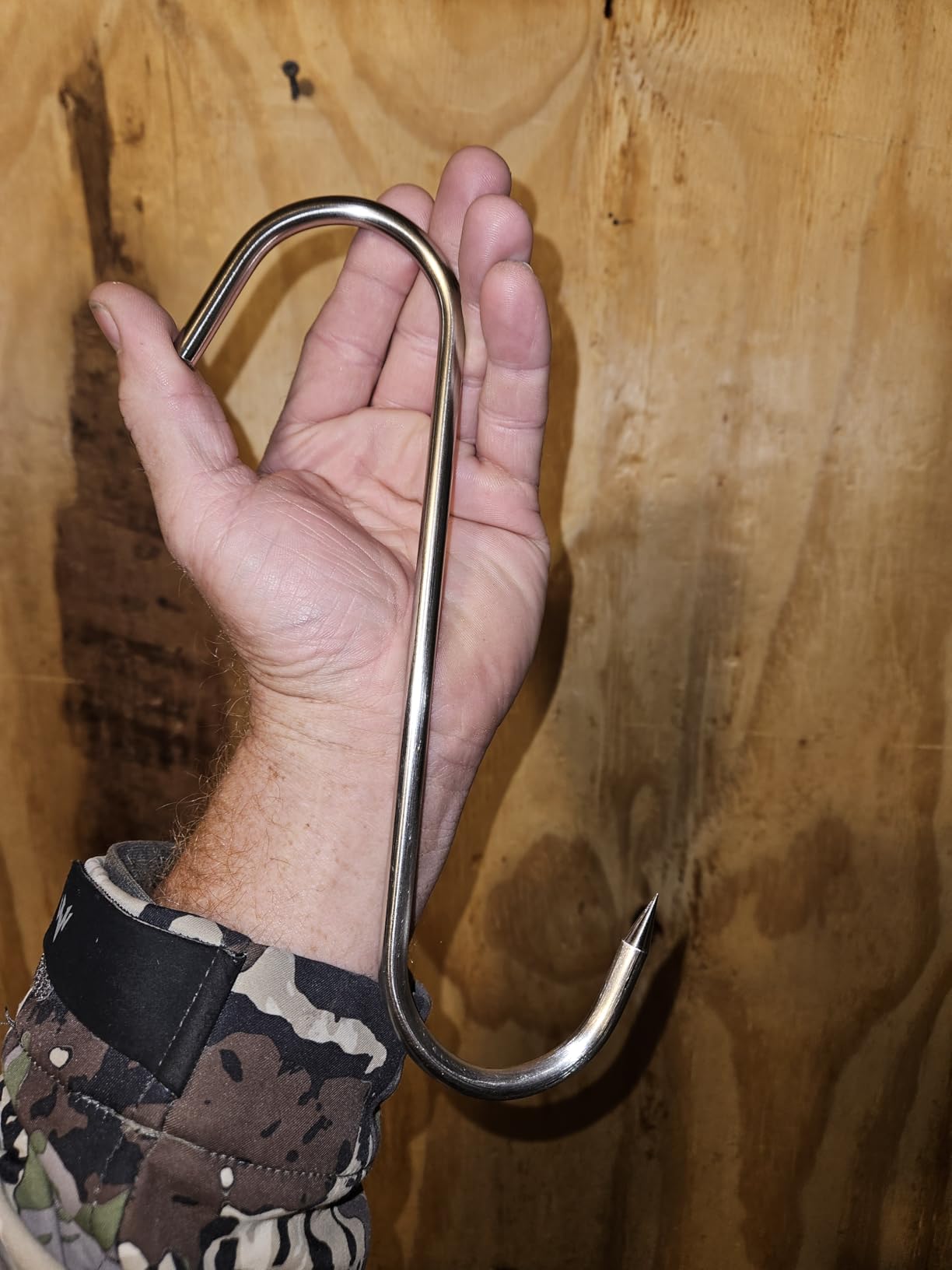 8 Inch Meat Hook,8mm Heavy Duty S-Hooks Stainless Steel Meat Processing Butcher Hook (Meat Hooks 8inch8mm4p) customer photo 1
