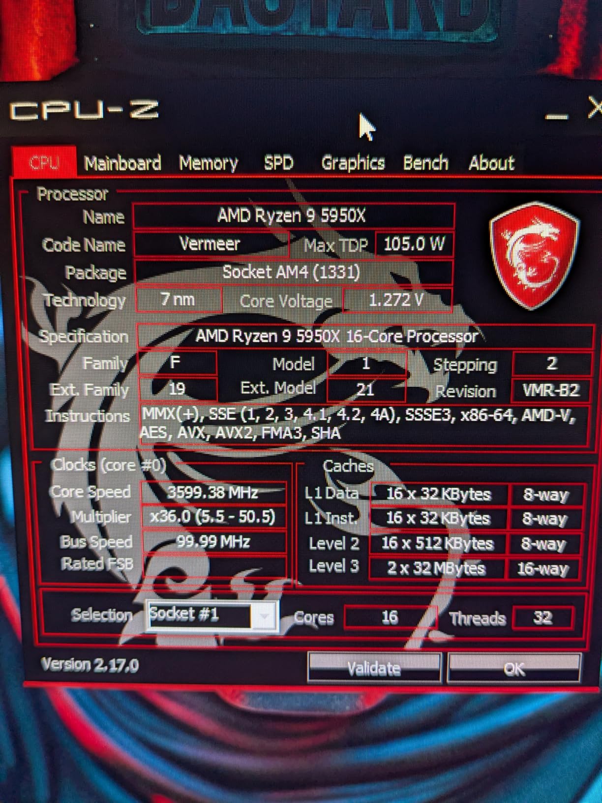 Ryzen 9 5950X 16-core, 32-thread unlocked desktop processor customer photo 1