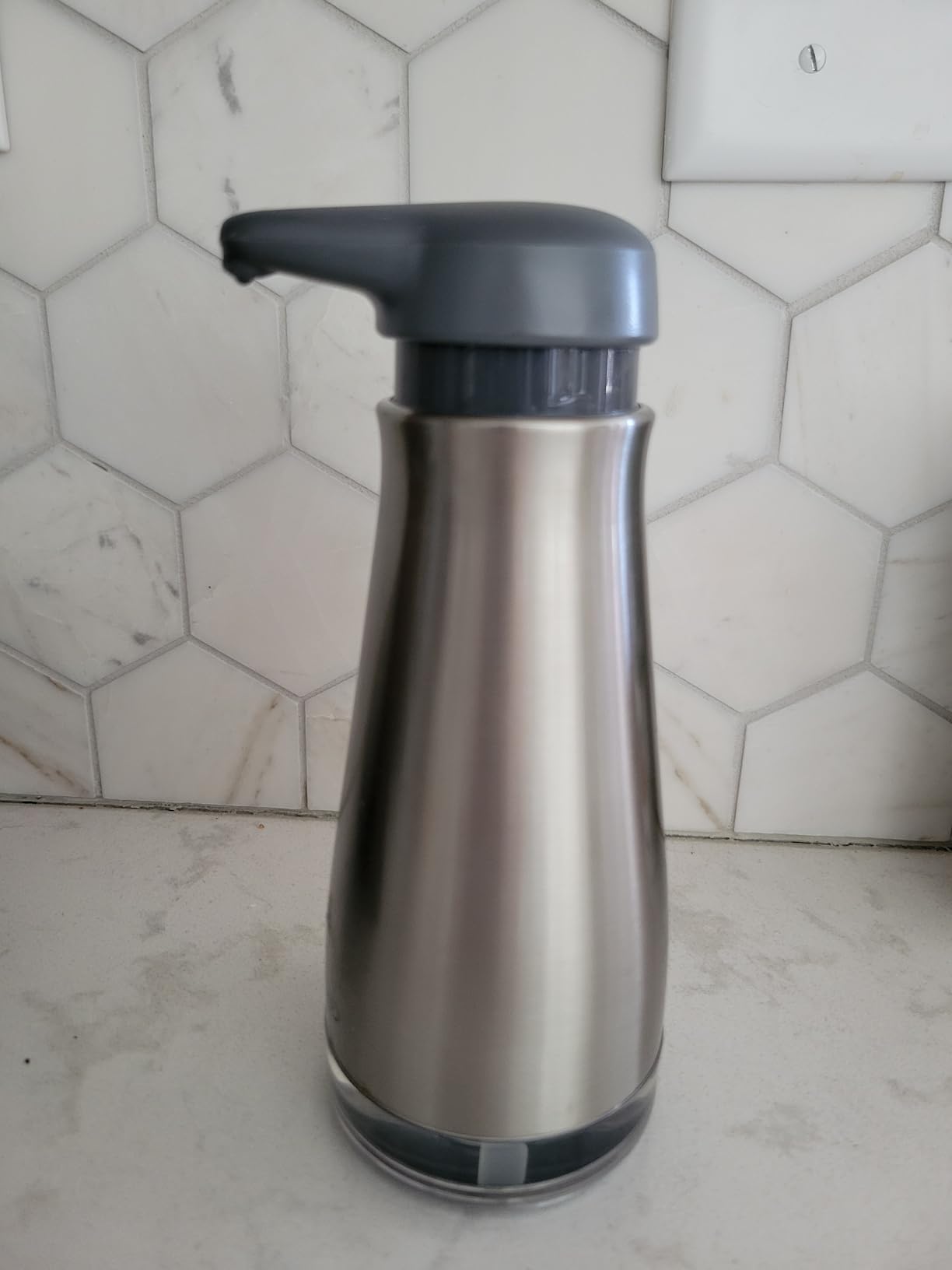 OXO Good Grips Stainless Steel Soap Dispenser, Kitchen and Bathroom Accessories customer photo 1