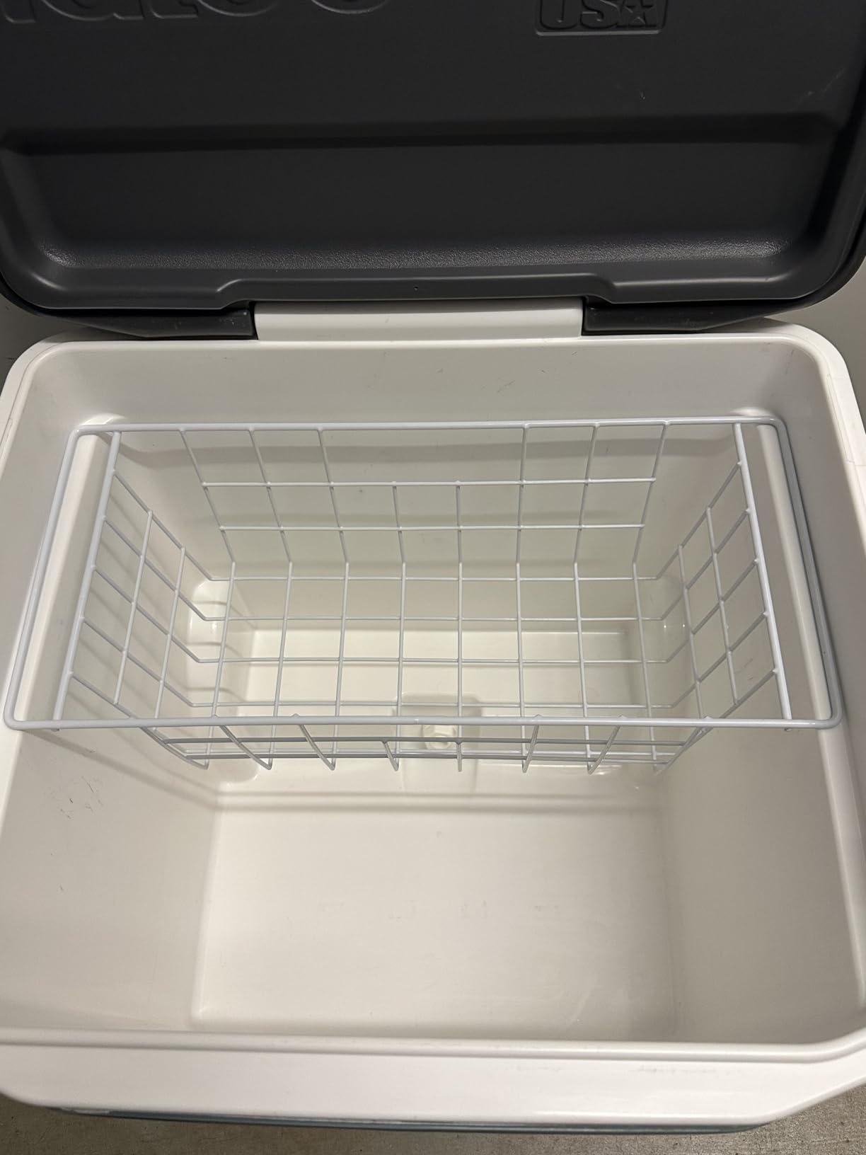 SANNO Freezer Baskets Wire Storage Baskets Closet Baskets Bin Farmhouse Organizer Storage Bins Organization Storage for Home, Office, Bathroom, Pantry - Set of 2, 15.7