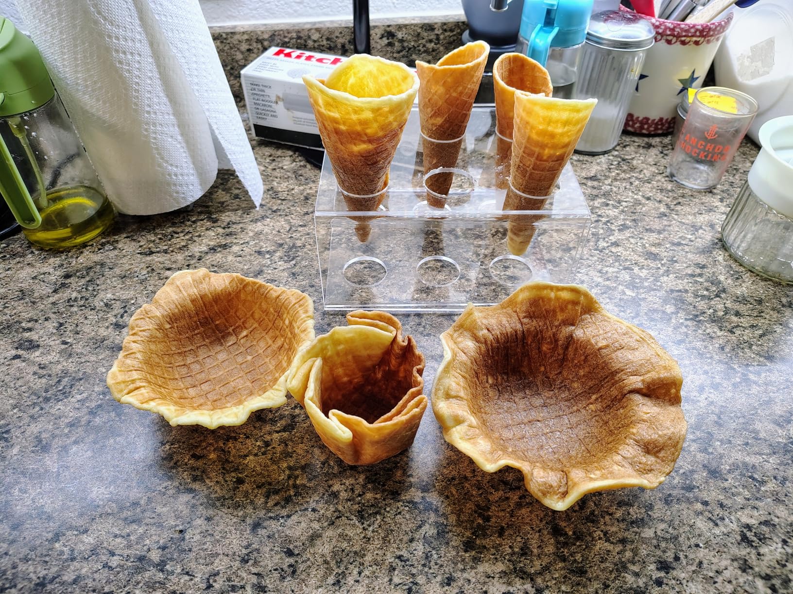 Proctor Silex Waffle Cone and Ice Cream Bowl Maker with Browning Control, Shaper Roller and Cup Press, 7.5