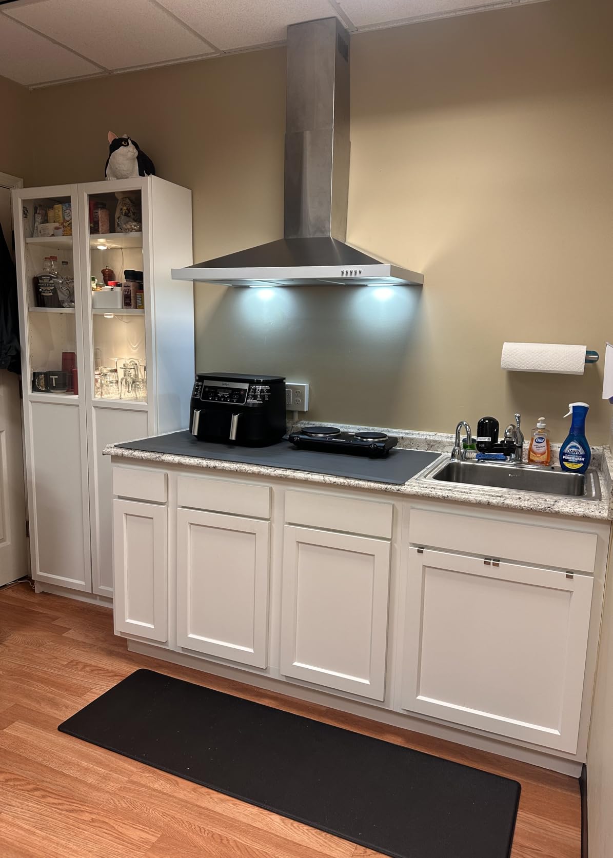 Wall Mount Range Hood 30 inch with Ducted/Ductless Convertible Duct, Stainless Steel Chimney-Style Over Stove Vent Hood with LED Light, 3 Speed Exhaust Fan, 450 CFM customer photo 1