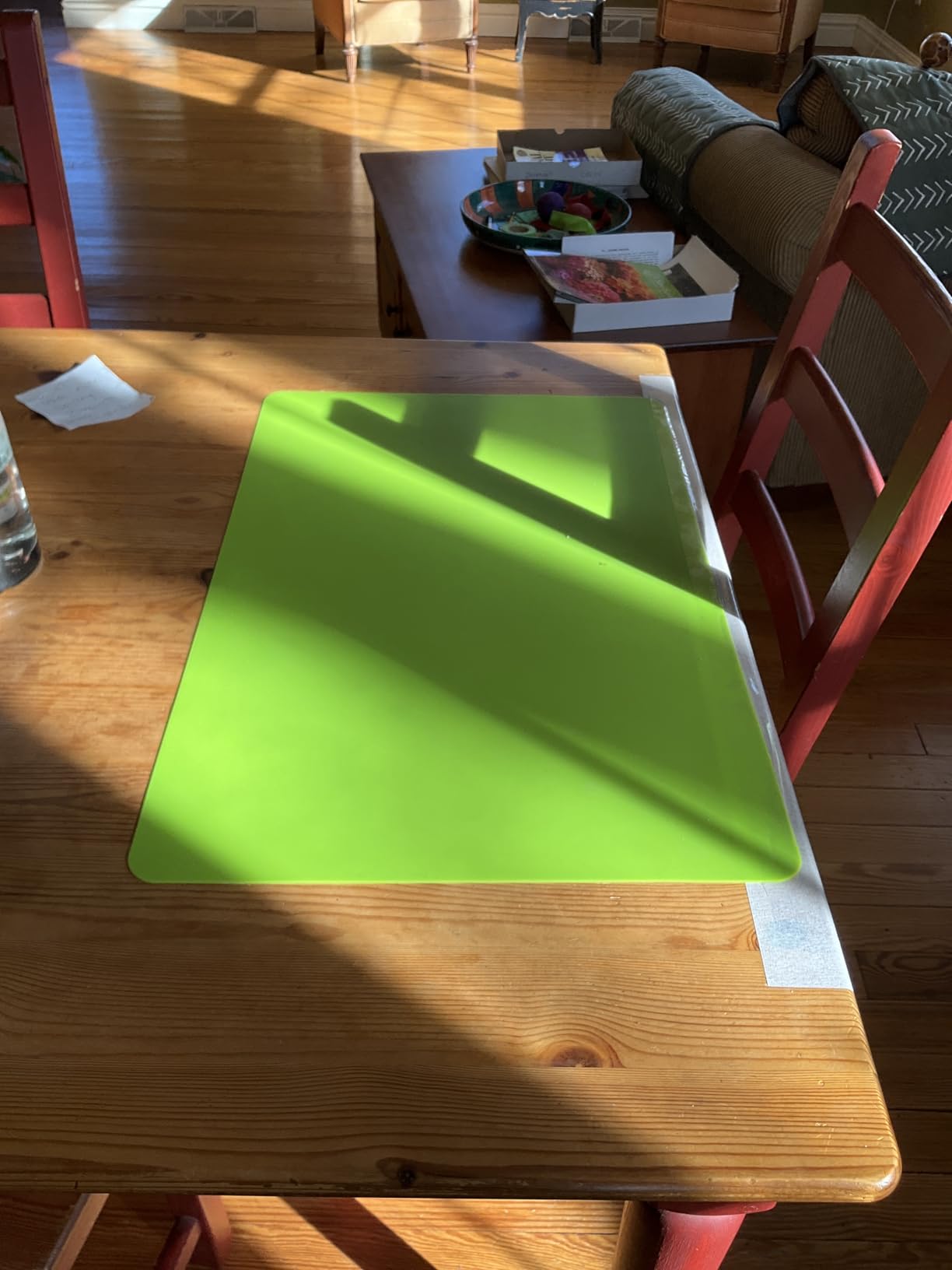 Silicone Placemats, Food-Grade Non-Slip Waterproof, Dining, Stain Resistant, Countertop Protector, Kitchen Counter Mat, Heat Resistant, Baking mat Dishwasher Safe (15.7x11.8Inch-4pack, White Gray) customer photo 2