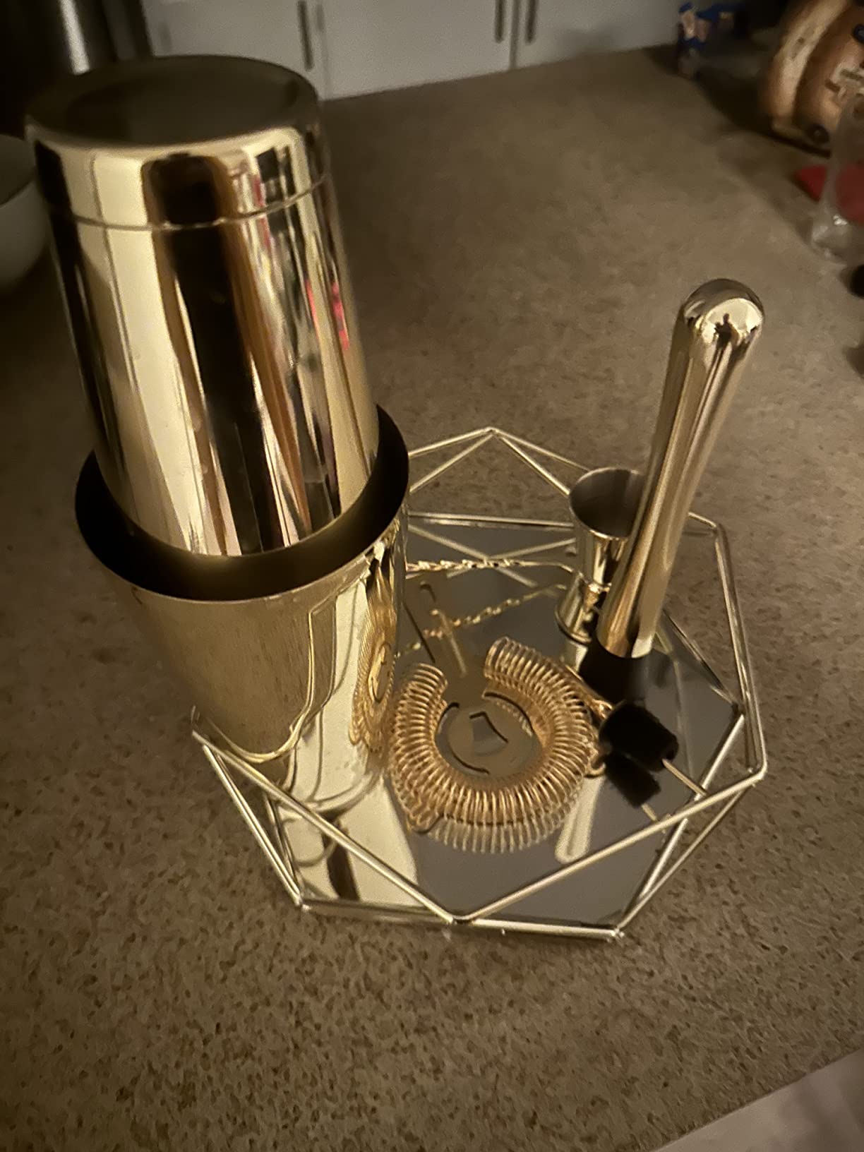 Barillio Boston Shaker Set - Stainless-Steel, Weighted, Martini Cocktail Shaker Set w/Strainer & Mixer - Mixology Bartender Kit - Bar Set for The Home - 9-pc Drink Shaker Set - Silver customer photo 1