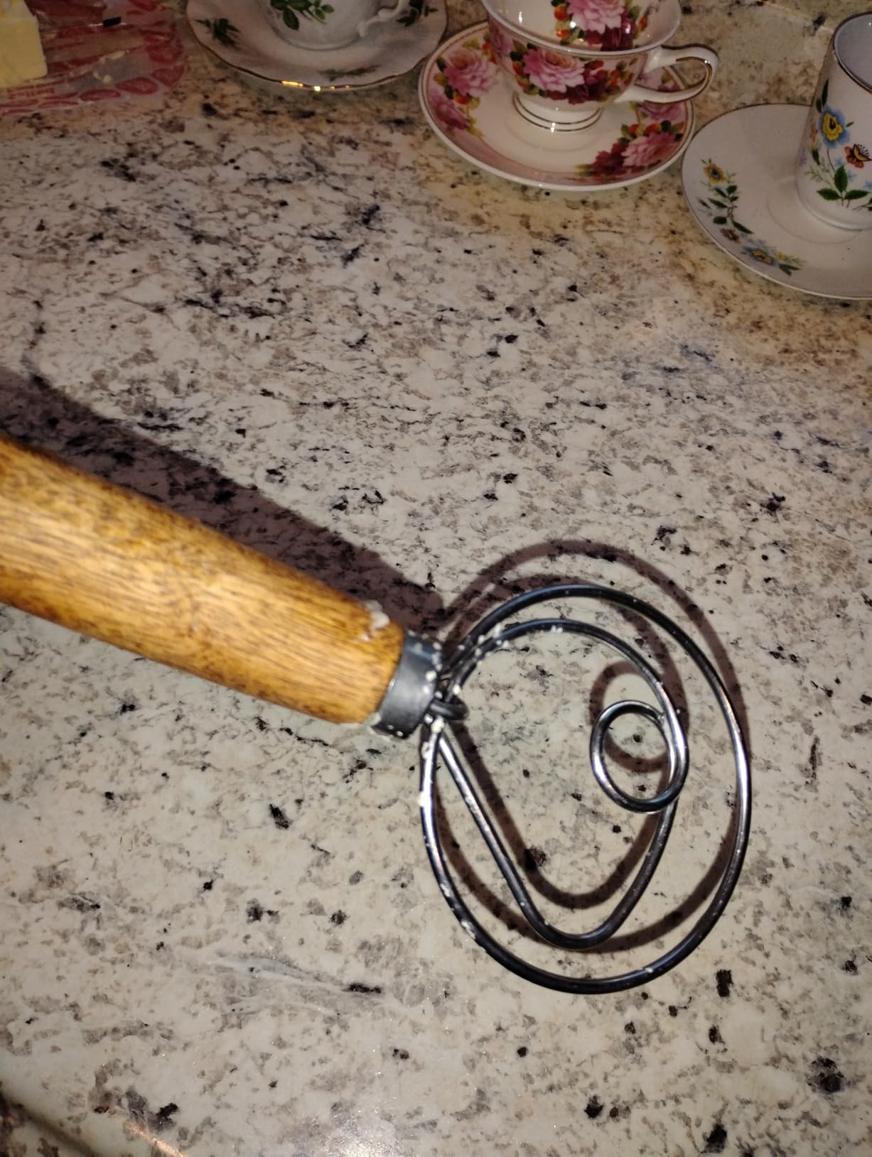 Zulay Kitchen 13-Inch Danish Dough Whisk - Wooden Danish Whisk for Dough with Stainless Steel Dough Hook - Traditional Dutch Whisk - Bread Whisk for Sourdough, Pizza, Pastry, Cake Batter customer photo 2