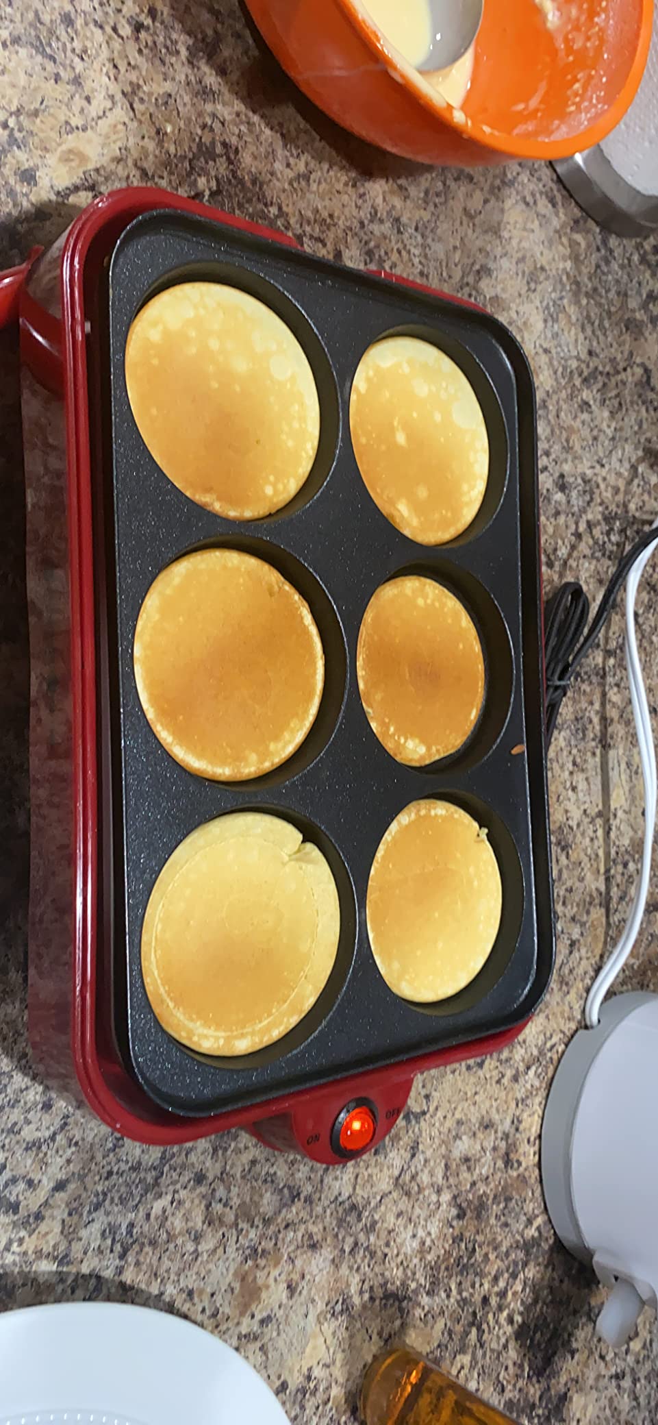 Multifunction Nonstick Baking Maker with 3 Interchangeable Baking Plates for Grill, Pan Cake and Cake Pops, Takoyaki Maker customer photo 2