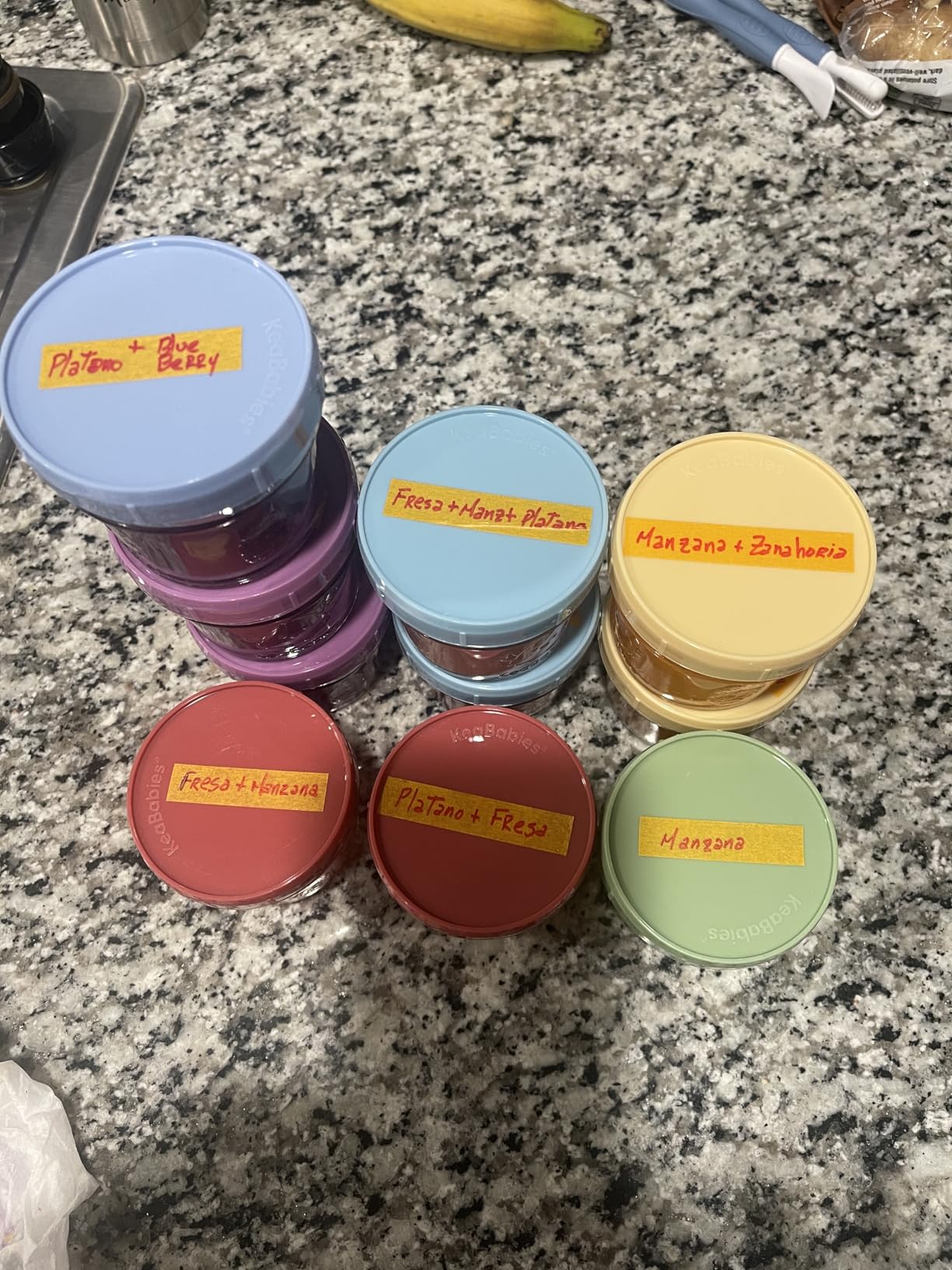 KeaBabies 12pk 4oz Glass Baby Food Containers with Lids - Leak-Proof, Microwavable Small Glass Jars, Baby Purees & Toddler Snack Storage Containers, BPA-Free, Dishwasher & Freezer Safe (Nord) customer photo 2