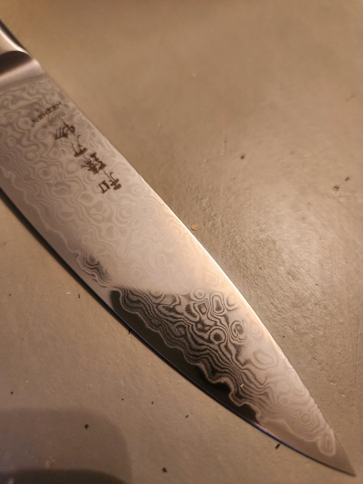 HEZHEN Chef's Knife-Professional-8.3 inch Damascus Steel, Kitchen Knife VG10 Gyuto Knife-Master Series Chef Cooking Tool at Home,Restaurant-Figured Sycamore Wood Handle customer photo 1