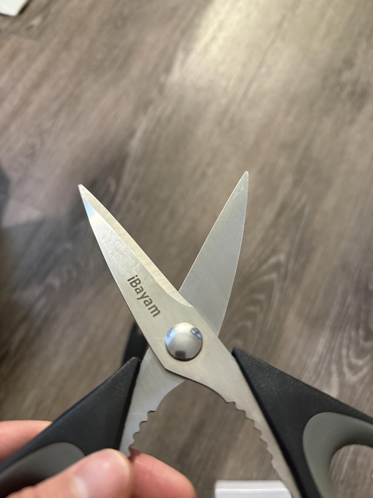 iBayam Kitchen Scissors All Purpose Heavy Duty, Kitchen Utensils Set, Stainless Steel Cooking Utensils Gadgets, Meat Poultry Food Shears Dishwasher Safe Utility Tools Home Gift, with Protective Sheath customer photo 2