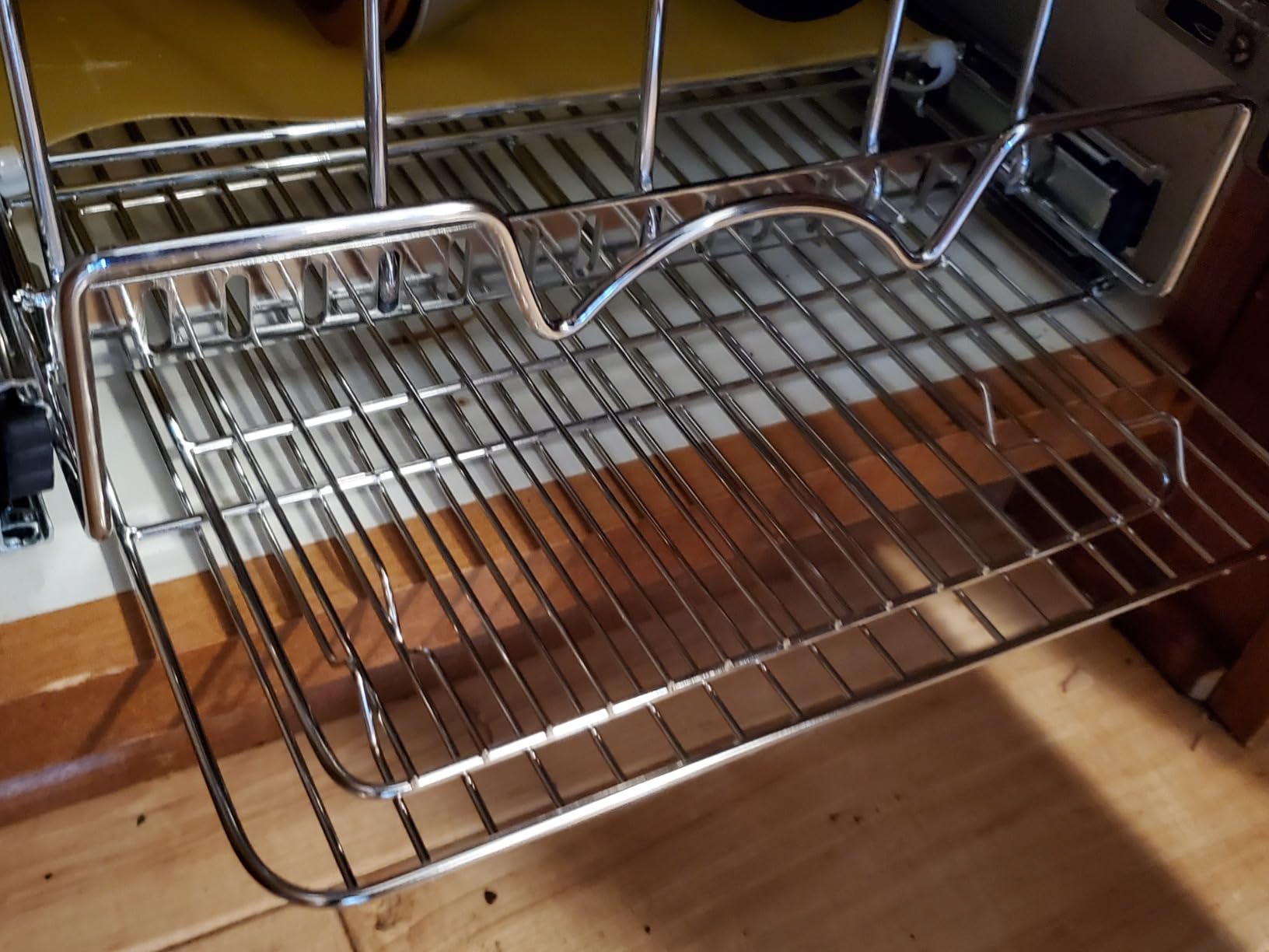 HOLDN' STORAGE Pull Out Organizer for Bakeware, Cutting Board and Trays, Adjustable Dividers - Heavy Duty, Lifetime Limited Warranty - For Narrow Cabinet Spaces, 8.5W x 21D x 11H, Chrome customer photo 2