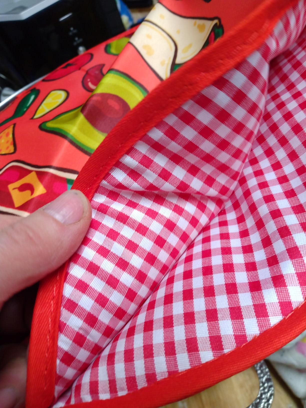 Tortilla Warmer Pouch 12 Inch Insulated & Microwaveable Fabric Tortilla Keeper Holder Keeps Warm for Corn Flour Taco Pizza Bread up to One Hour,Orange customer photo 2