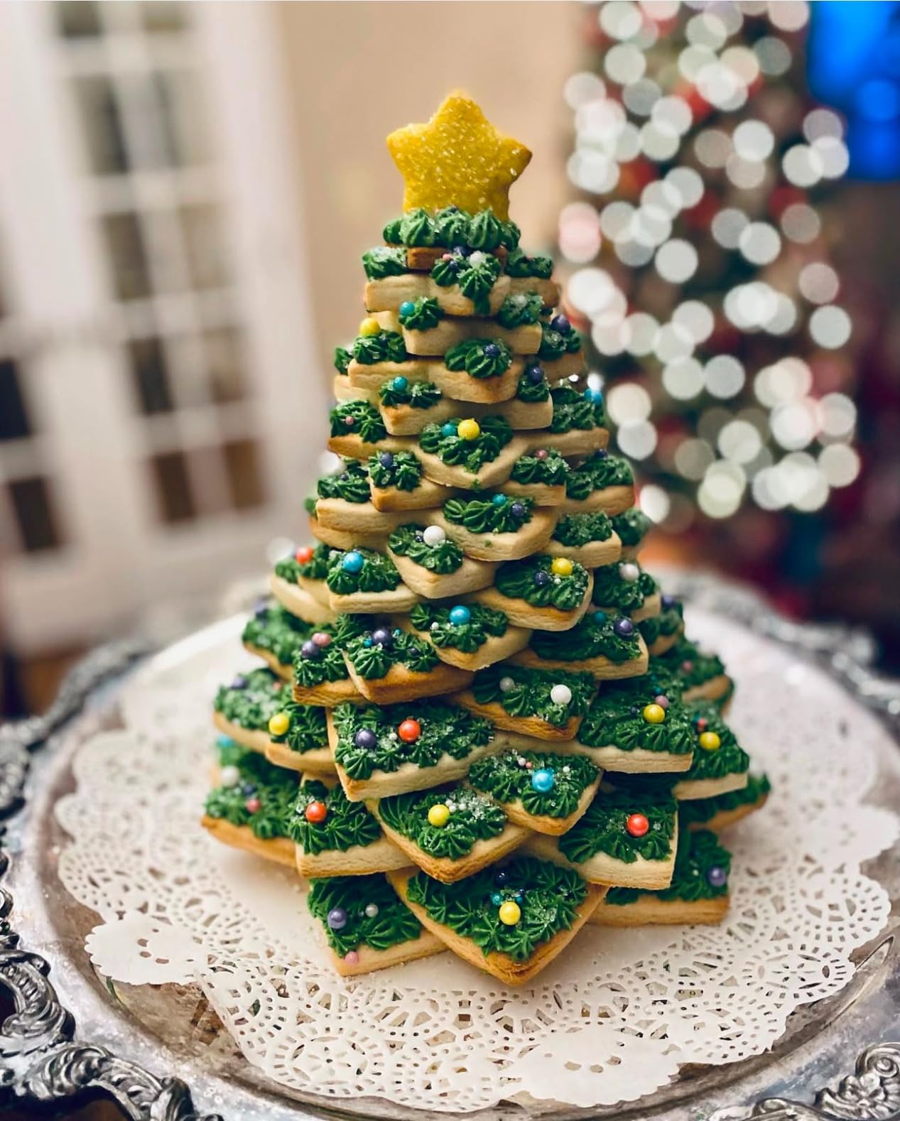 KAISHANE 10pcs 3D Christmas Tree Cookie Cutter Set-Star Cookie Cutters XMAS Decoration fondant donut Cookie cutters kit for Christmas Tree gift cookie tower customer photo 2
