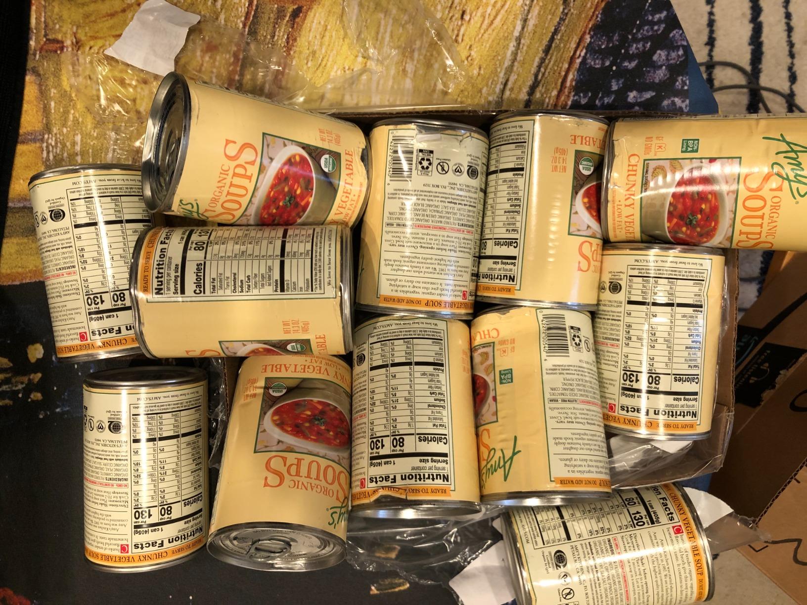 Amy's Soup, Vegan Split Pea Canned Soup, Gluten Free, Made With Organic Split Peas and Vegetables, 14.1 OZ (6 Pack) customer photo 1
