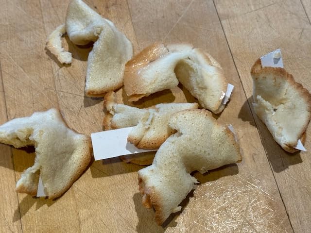 Global Grub DIY Fortune Cookie Kit | Makes 48 | Includes Flour, Sugar, Cocoa Powder, Baking Mat, Paper Fortunes, Edible Ink Pen, Detailed Instructions customer photo 2