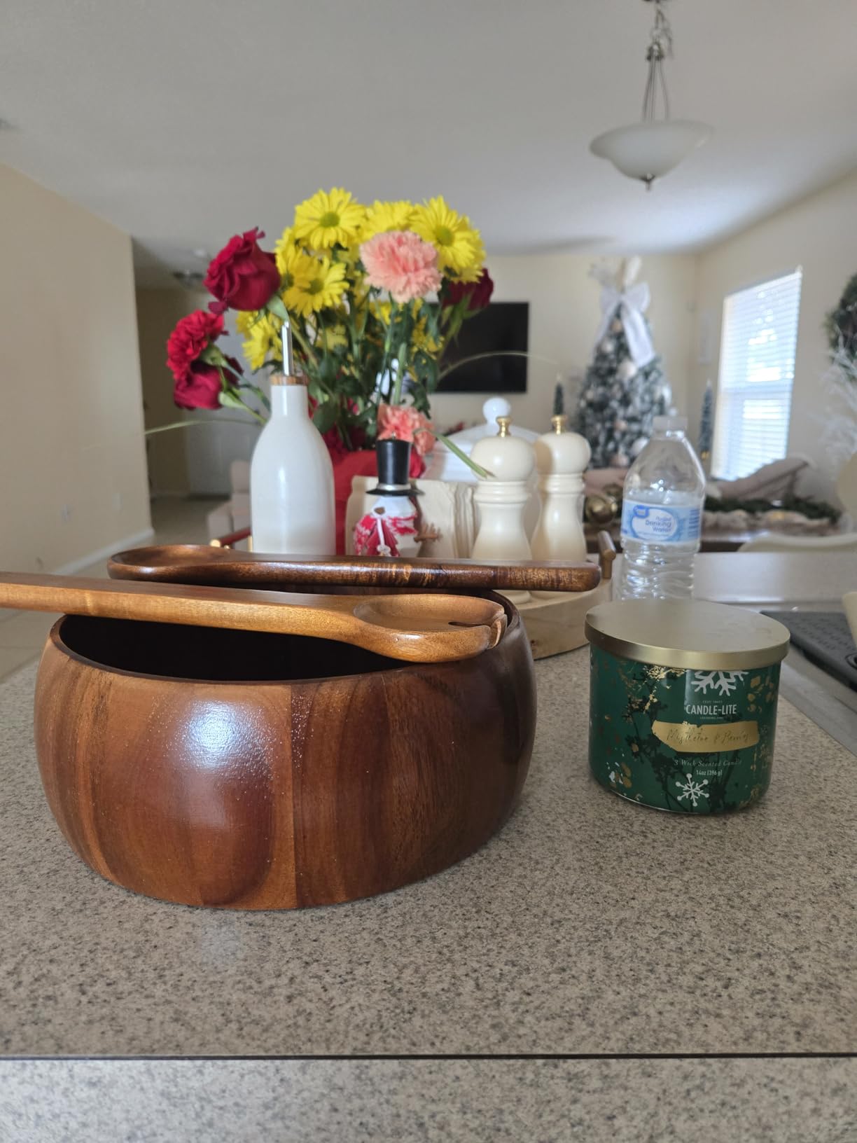 Gibson Home Laurel Acacia Wood Salad Bowl Set, 3 - Piece, Acacia Wood customer photo 1