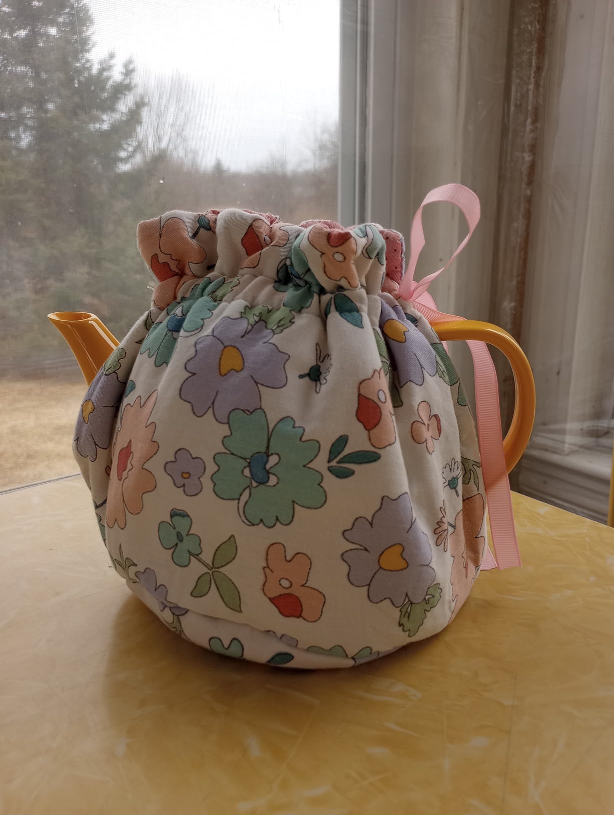 Tea Cozy, Cotton Vintage Floral Teapot Dust Cover Tea Cozies, Kitchen Home Decorative Tea Cosy with Insulation Pad for Housewife, Friend, Mom customer photo 2