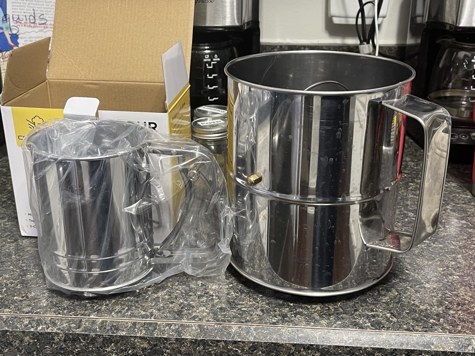 Cook Army Flour Sifter, 3 Cup Stainless Steel, Great Double-layer Baking Sifters for all Baking Flour and Powdered Sugar, Flour Strainer customer photo 2