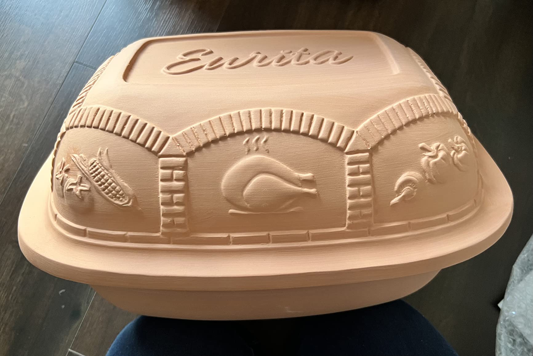Eurita Clay Roaster, 4 Quart, Non-Stick Earthenware, Toxin-Free, Healthy Clay Pot Cooking, Versatile Cooking Dutch Oven customer photo 2