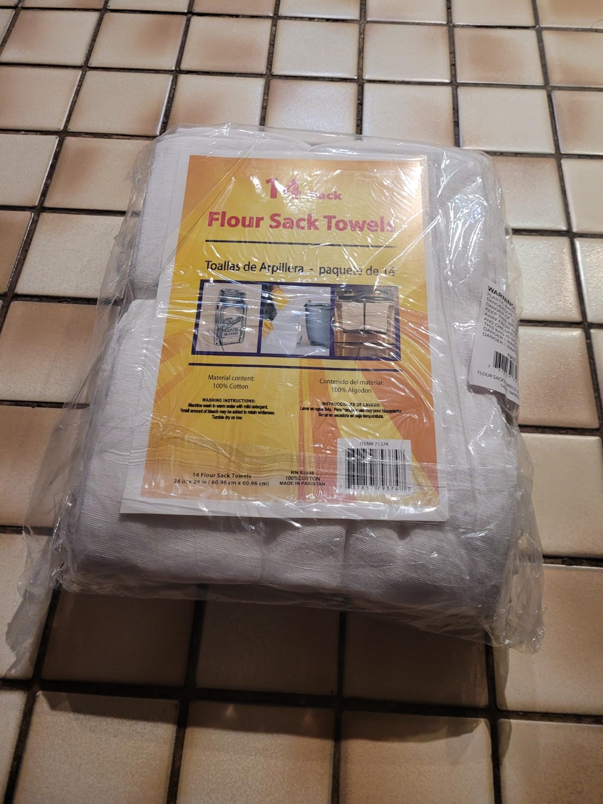 Simpli-Magic Flour Sack Kitchen Towels 24