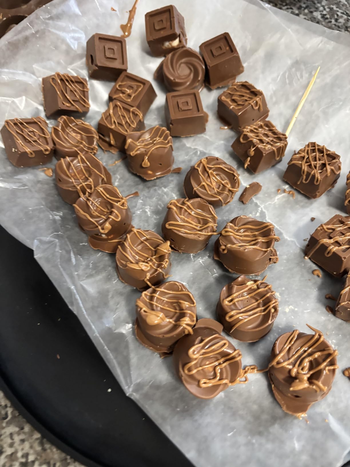 La chat 4 Packs Silicone Molds for Chocolate, Food Grade no-stick Baking, candy and butter Mold with different shape (4 packs different style) customer photo 1