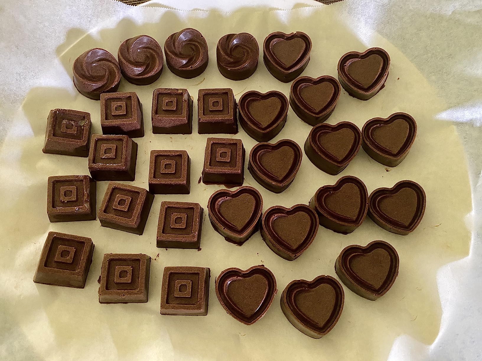La chat 4 Packs Silicone Molds for Chocolate, Food Grade no-stick Baking, candy and butter Mold with different shape (4 packs different style) customer photo 2