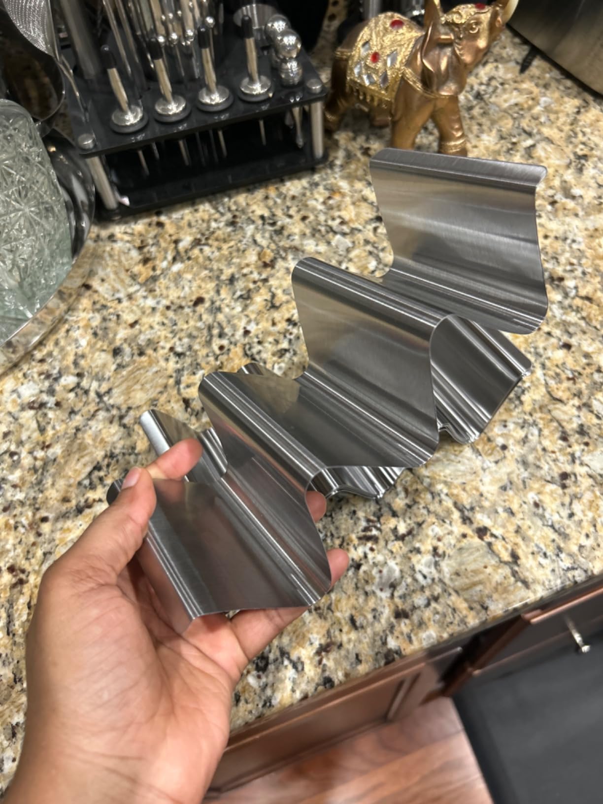 RTT Stainless Steel Taco Holder Stand, Set of 6 - Stylish Rack Holds Up to 3 Tacos Each, Keeping Shells Upright - Oven, Grill and Dishwasher Safe customer photo 2