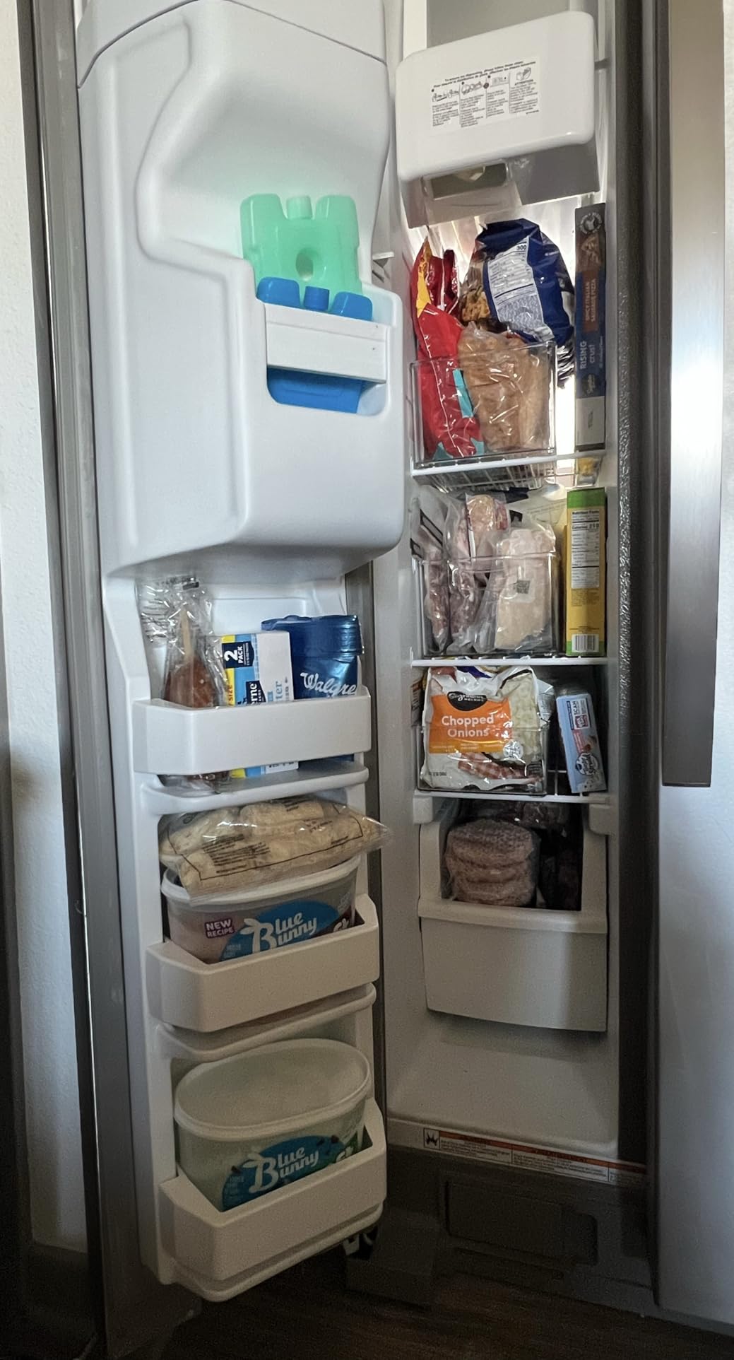 Hudgan 8 PACK Freezer Organizer Bins Stackable Pantry Organizers and Storage Clear Plastic Acrylic Storage Container for Kitchen Pantry Refrigerator customer photo 1