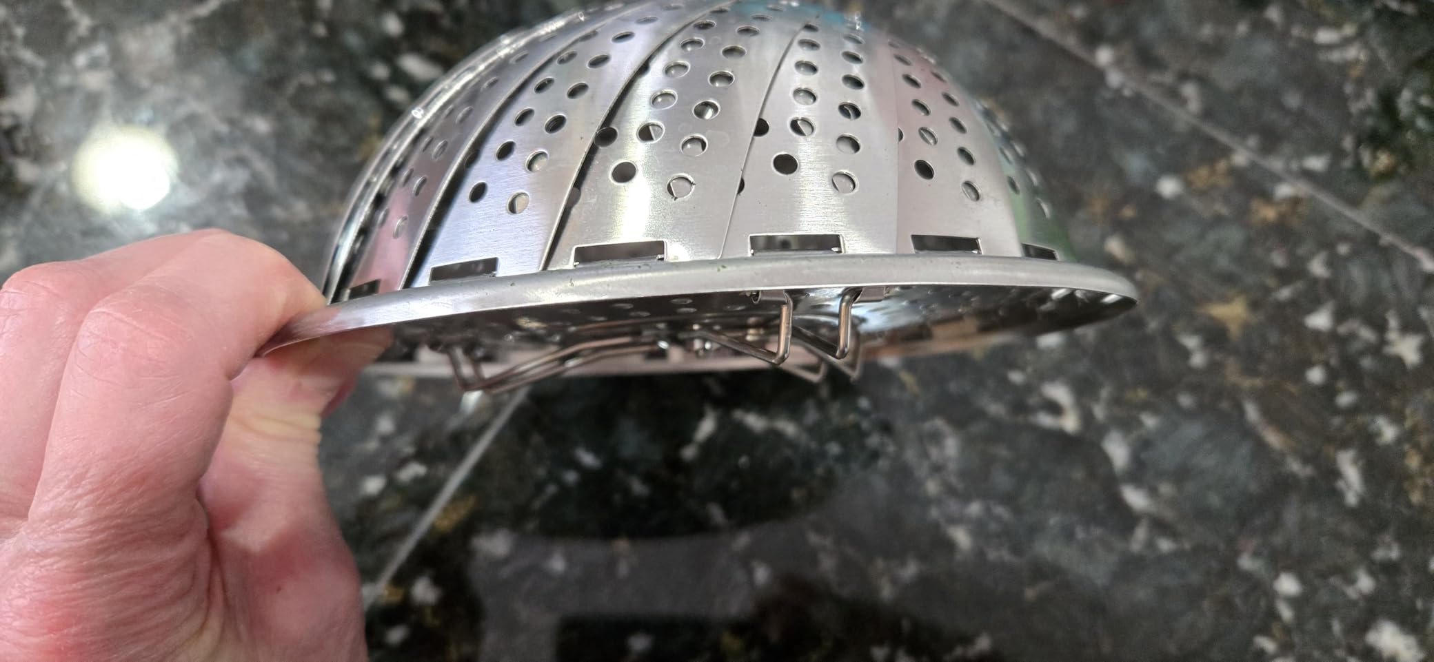 Vegetable Steamer Basket, Premium Stainless Steel Veggie Steamer Basket - Folding Expandable Steamers to Fits Various Size Pot Small by SAYFINE (5.5