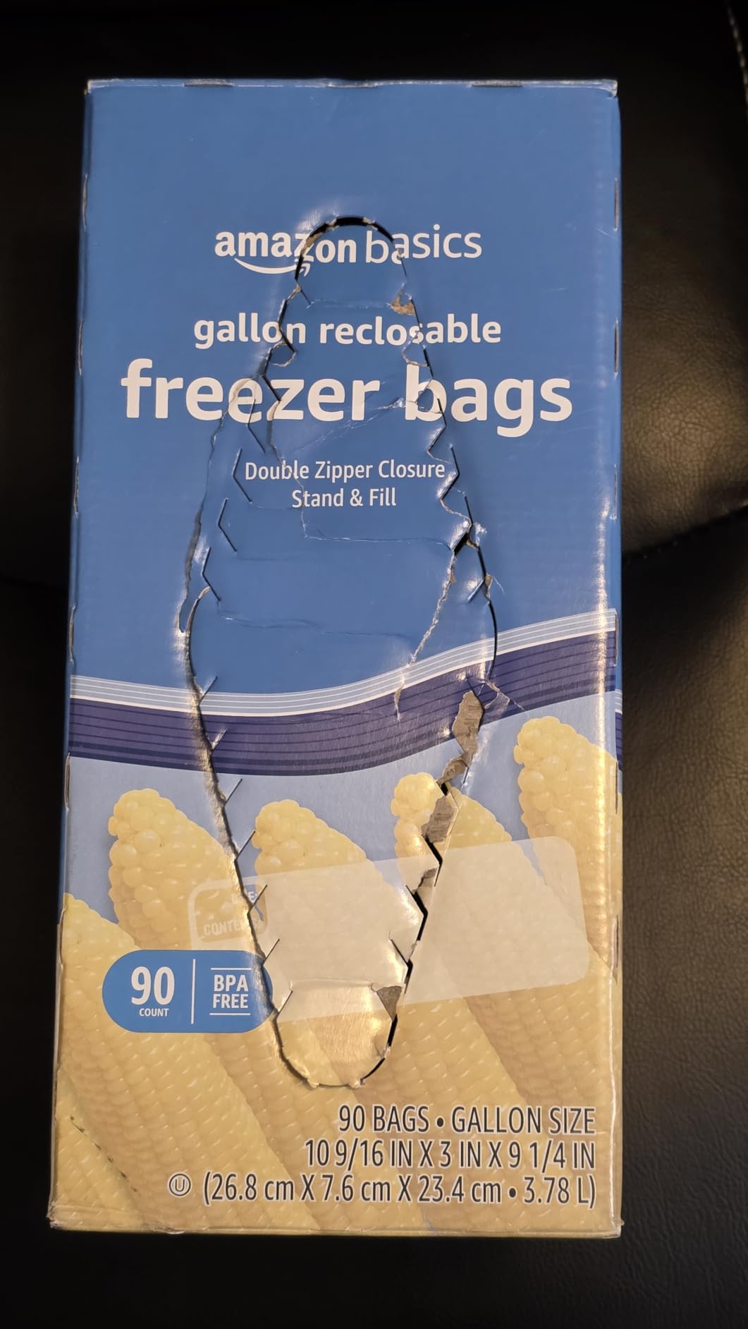 Amazon Basics Reclosable Freezer Quart Food Storage Bags with Zipper Seal, BPA Free, Stand and Fill, Airtight, 120 Count customer photo 1